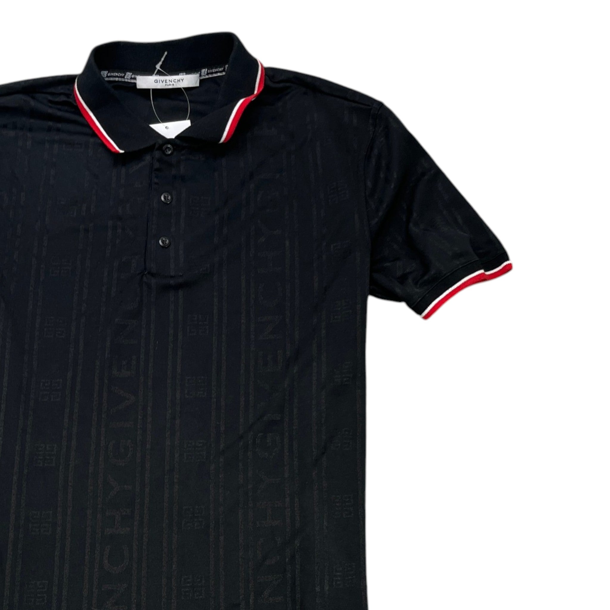 Men's Logo Polo Shirt Black Size XL