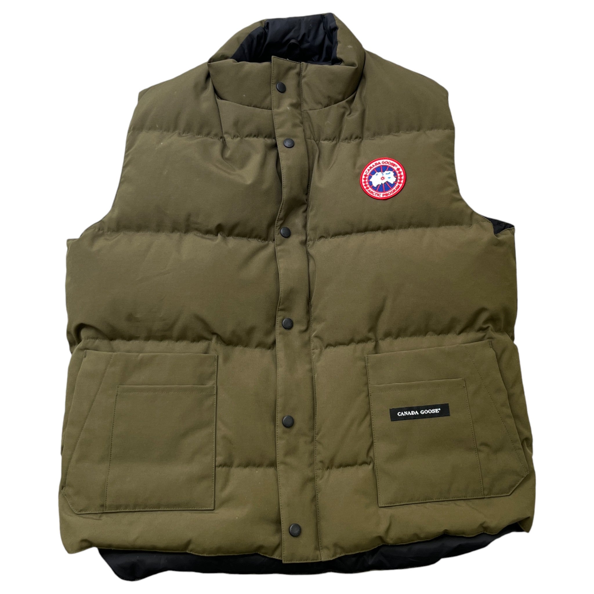 Men's Freestyle Crew Gilet Khaki Size L