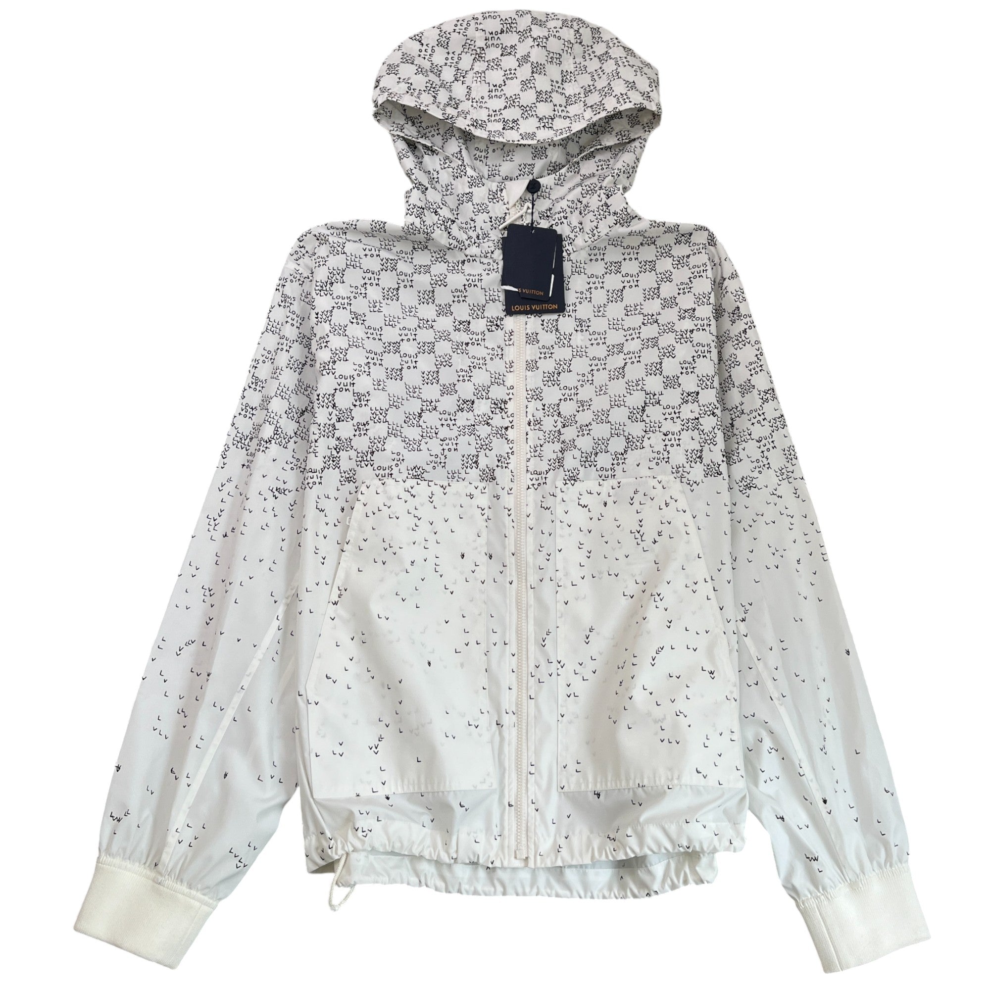 Men's Damier Spread Windbreaker White Size IT 52 / XL