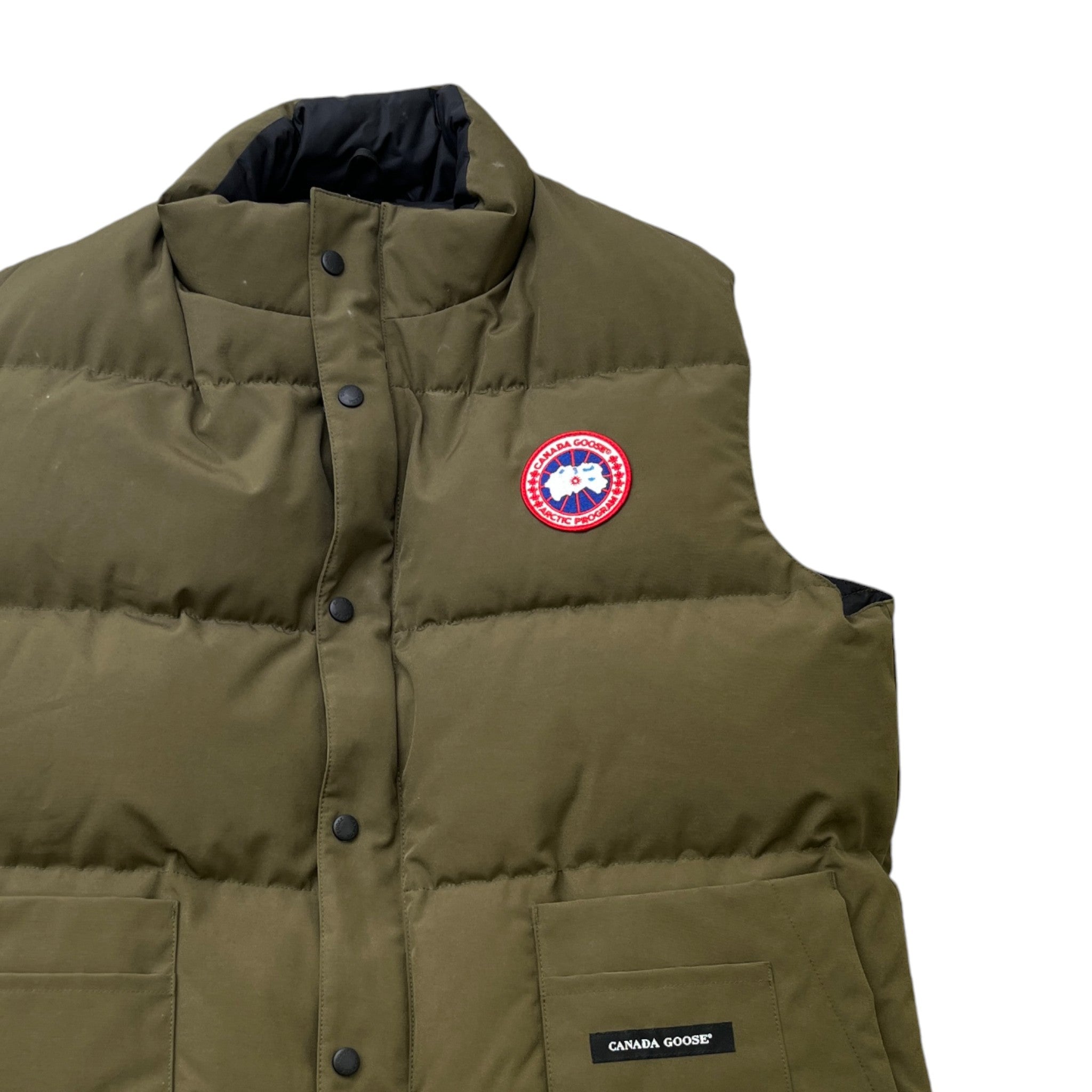 Men's Freestyle Crew Gilet Khaki Size L