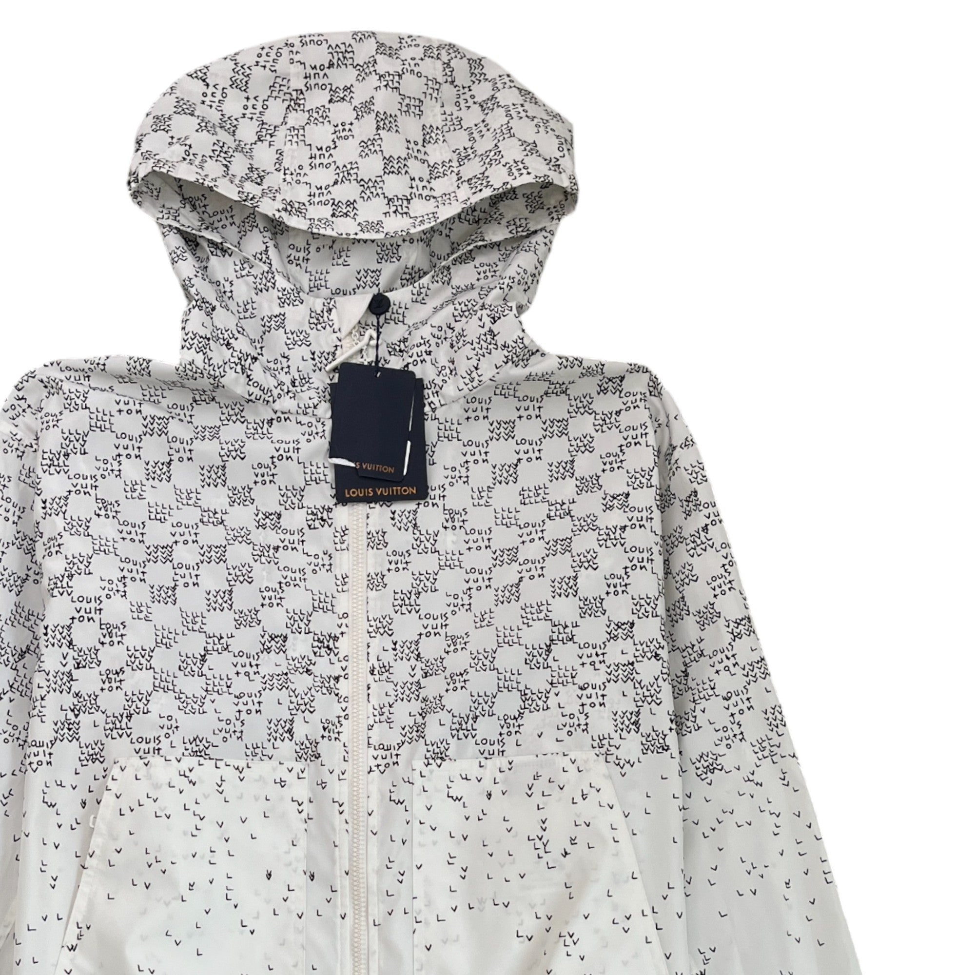 Men's Damier Spread Windbreaker White Size IT 52 / XL