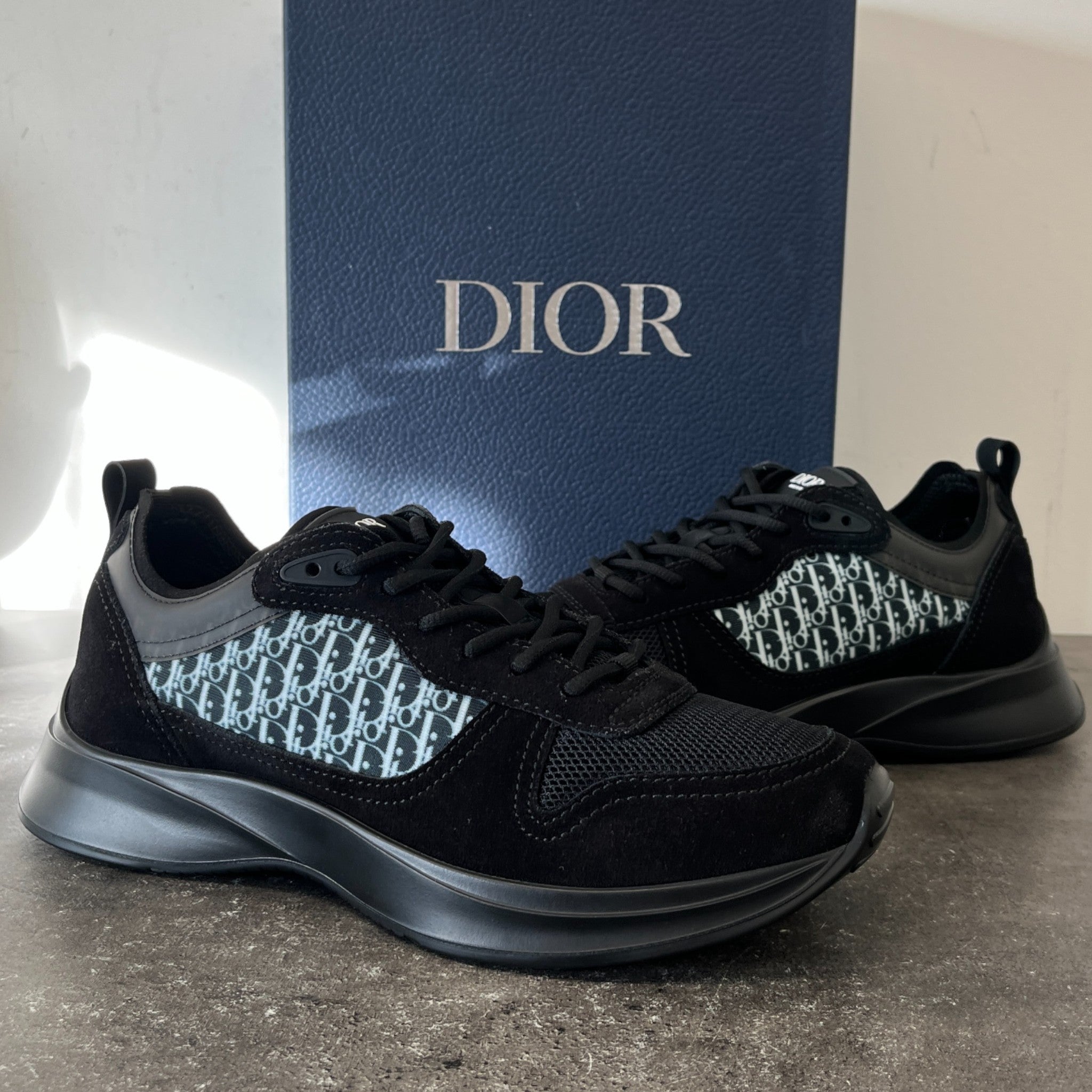 Men's B25 Low Trainers Black Size EU 41 / UK 7