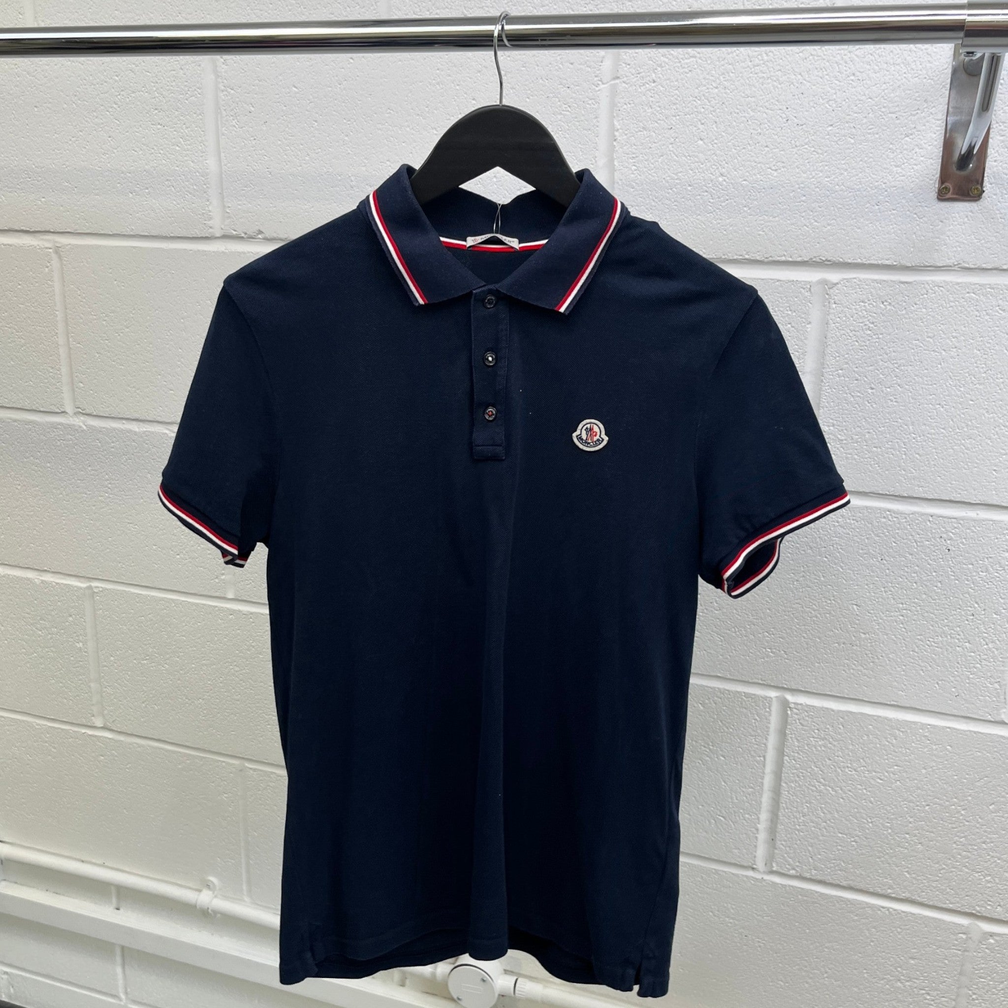 Men's Maglia Polo Shirt Navy Size M