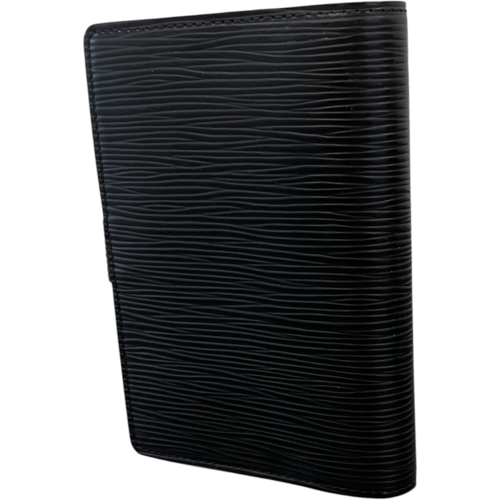 Women's Epi Leather Small Ring Agenda Notebook Black