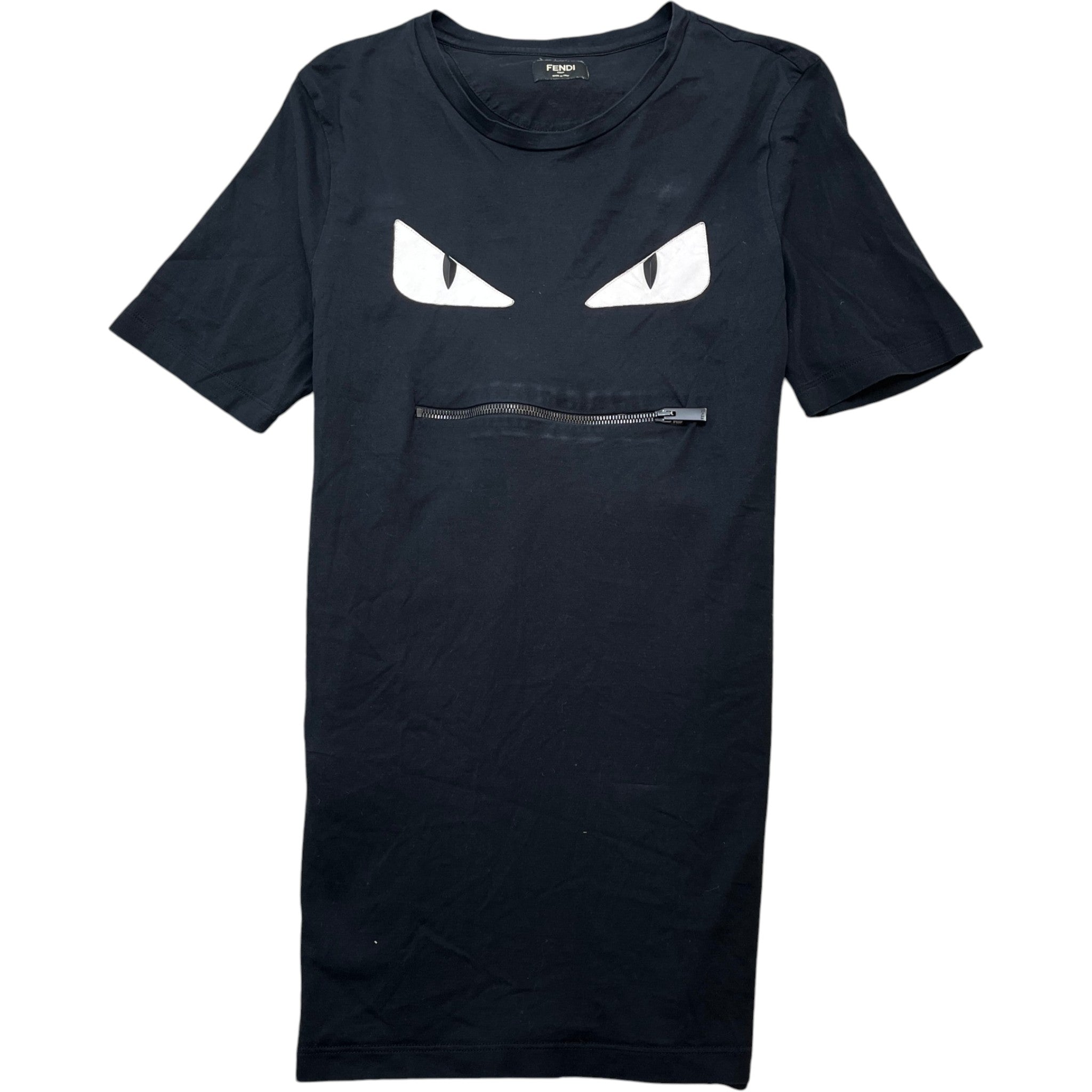 Men's Monster Face T-Shirt Black Size IT 48 / UK M