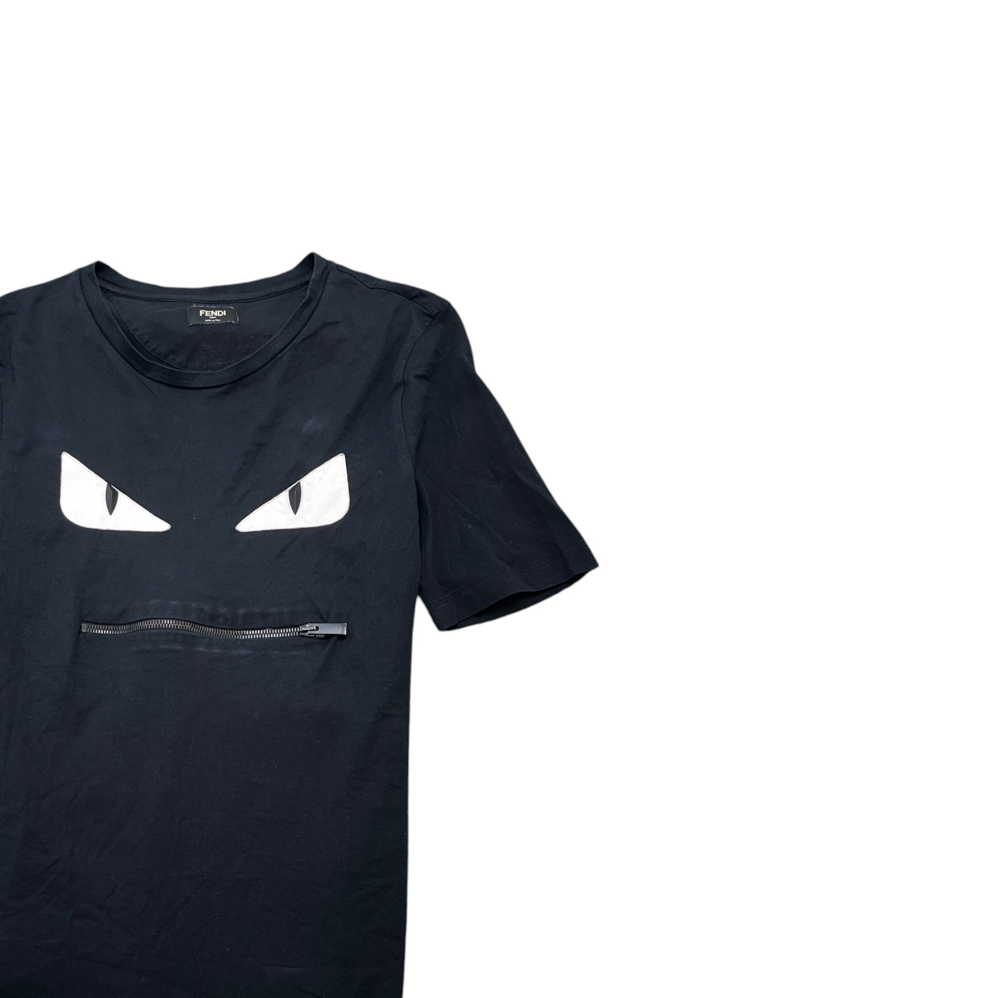 Men's Monster Face T-Shirt Black Size IT 48 / UK M
