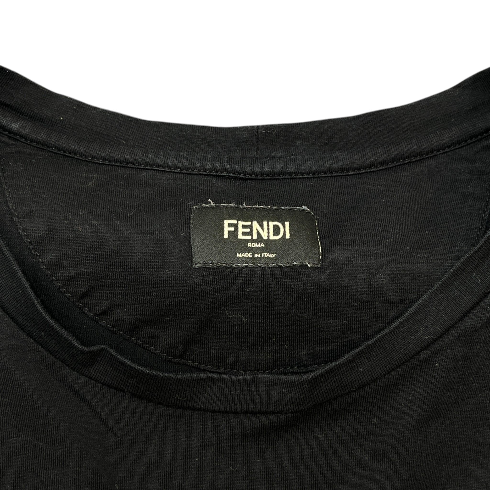 Men's Monster Face T-Shirt Black Size IT 48 / UK M