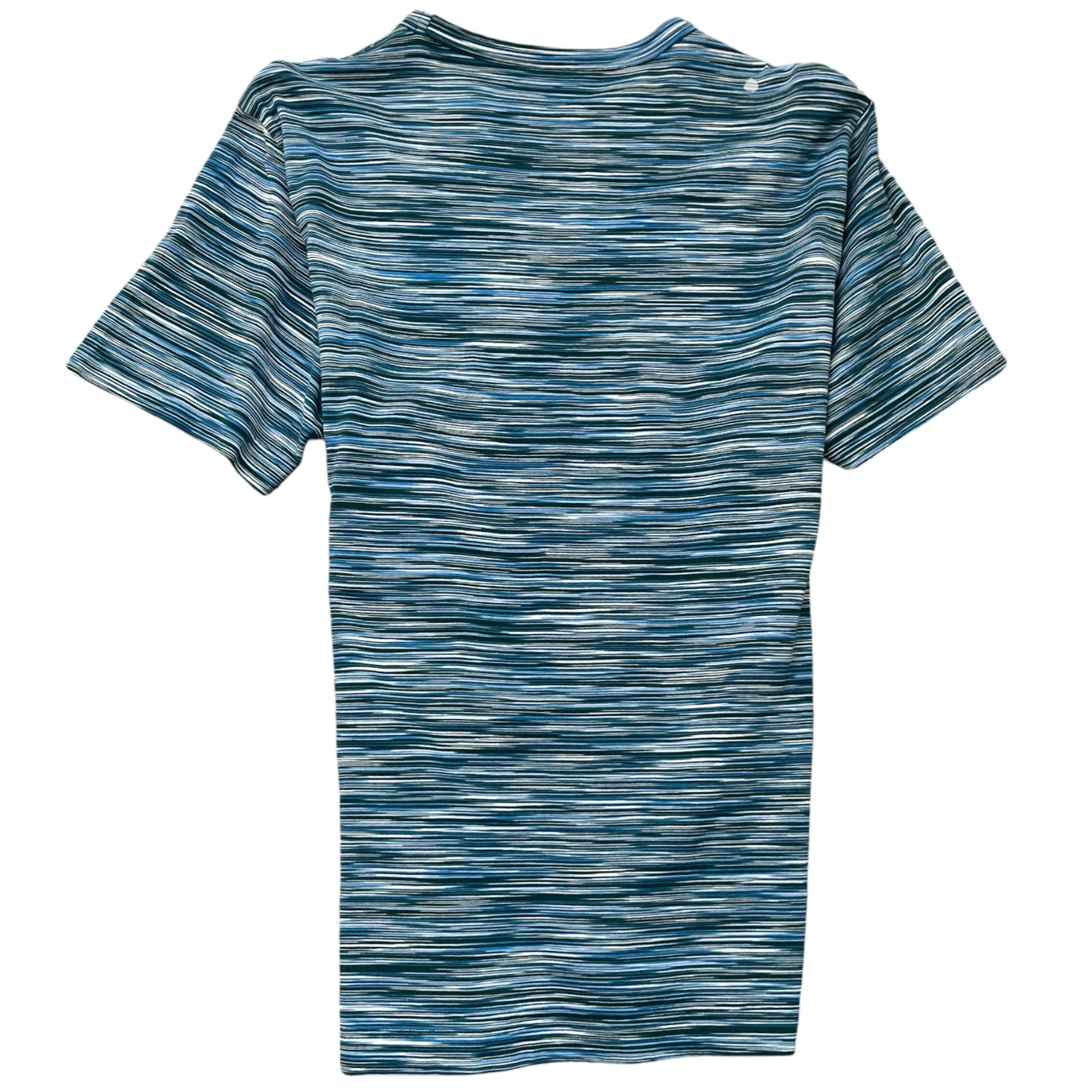 Men's Striped Cotton T-Shirt Blue Size L