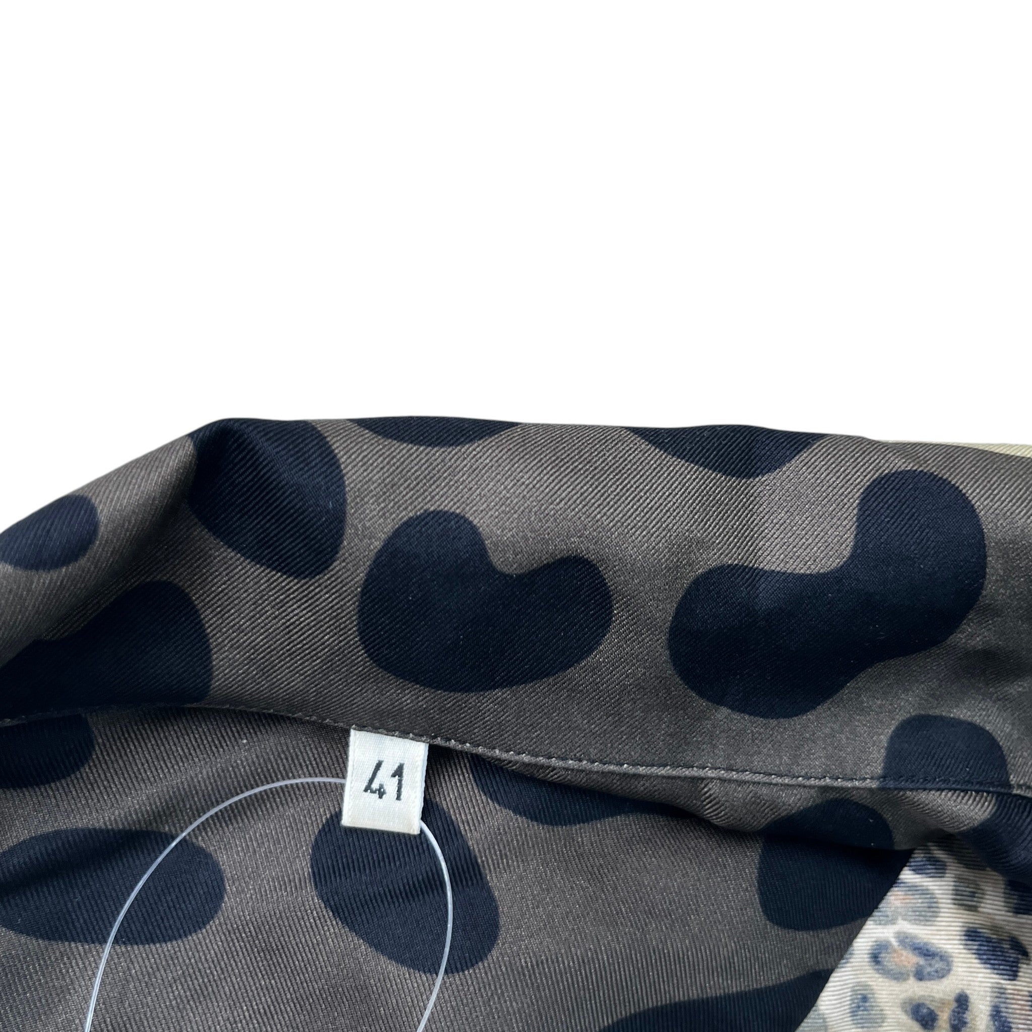 Men's Leopards Long Sleeve Shirt Brown Size L