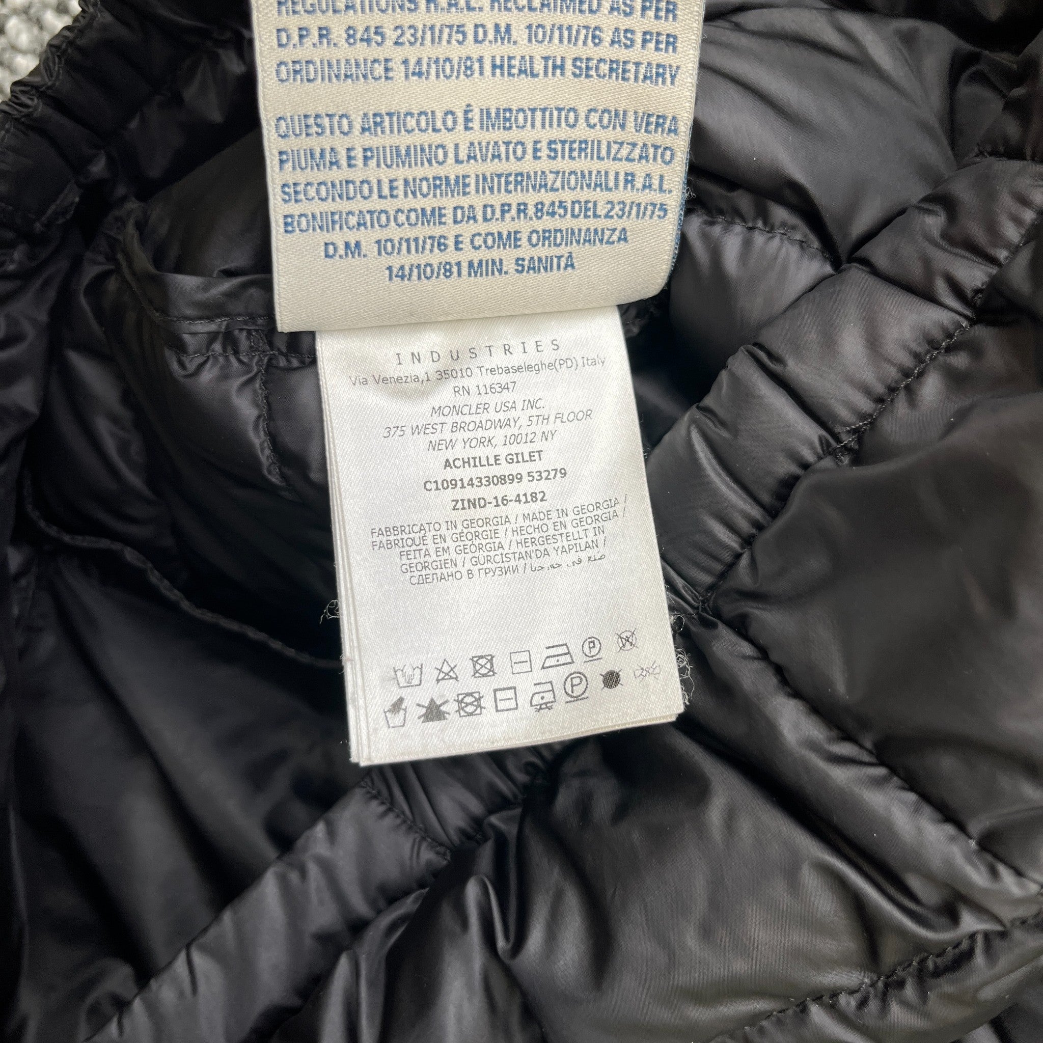 Men's Achille Gilet Black Size 3 / L