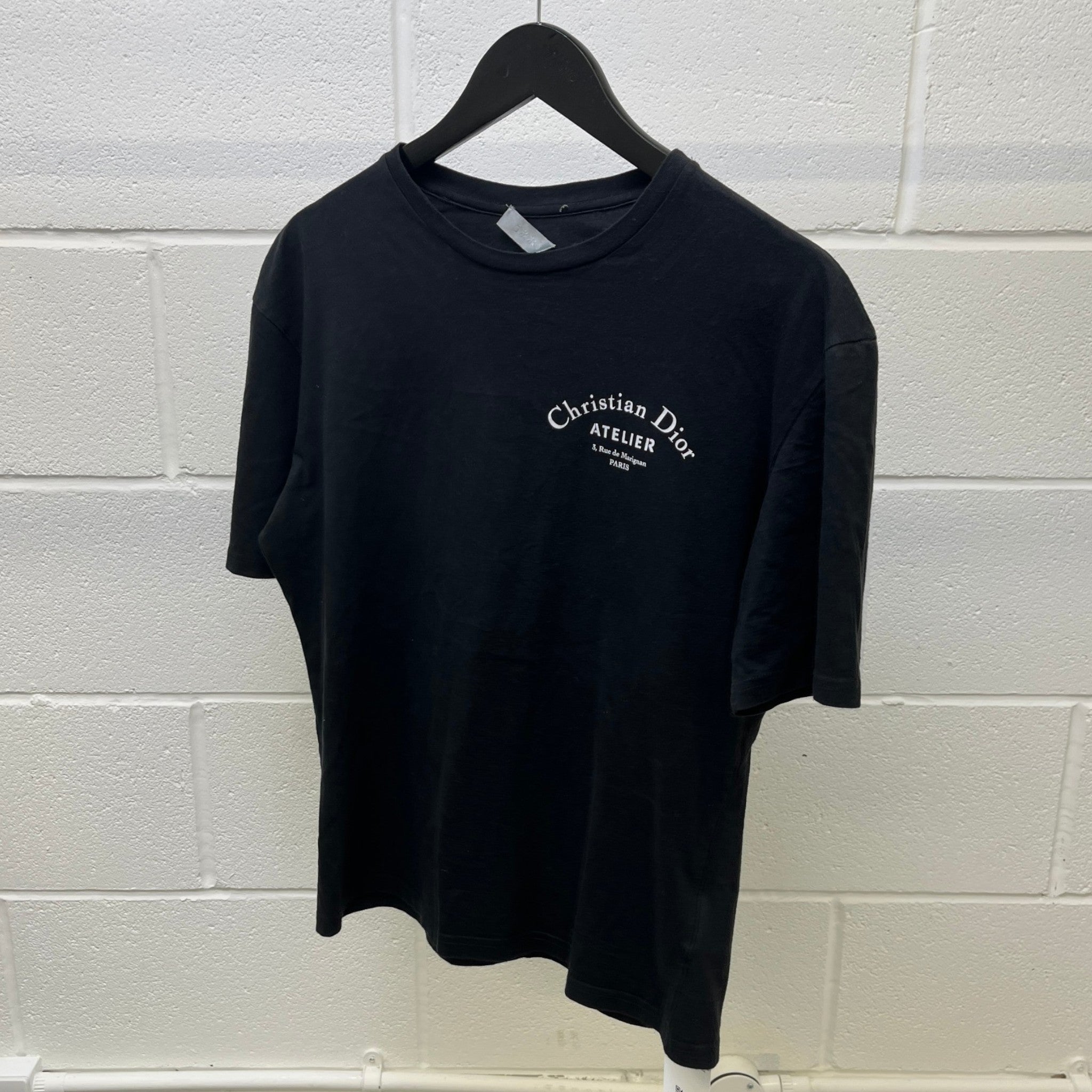 Men's Logo Print T-Shirt Black Size S