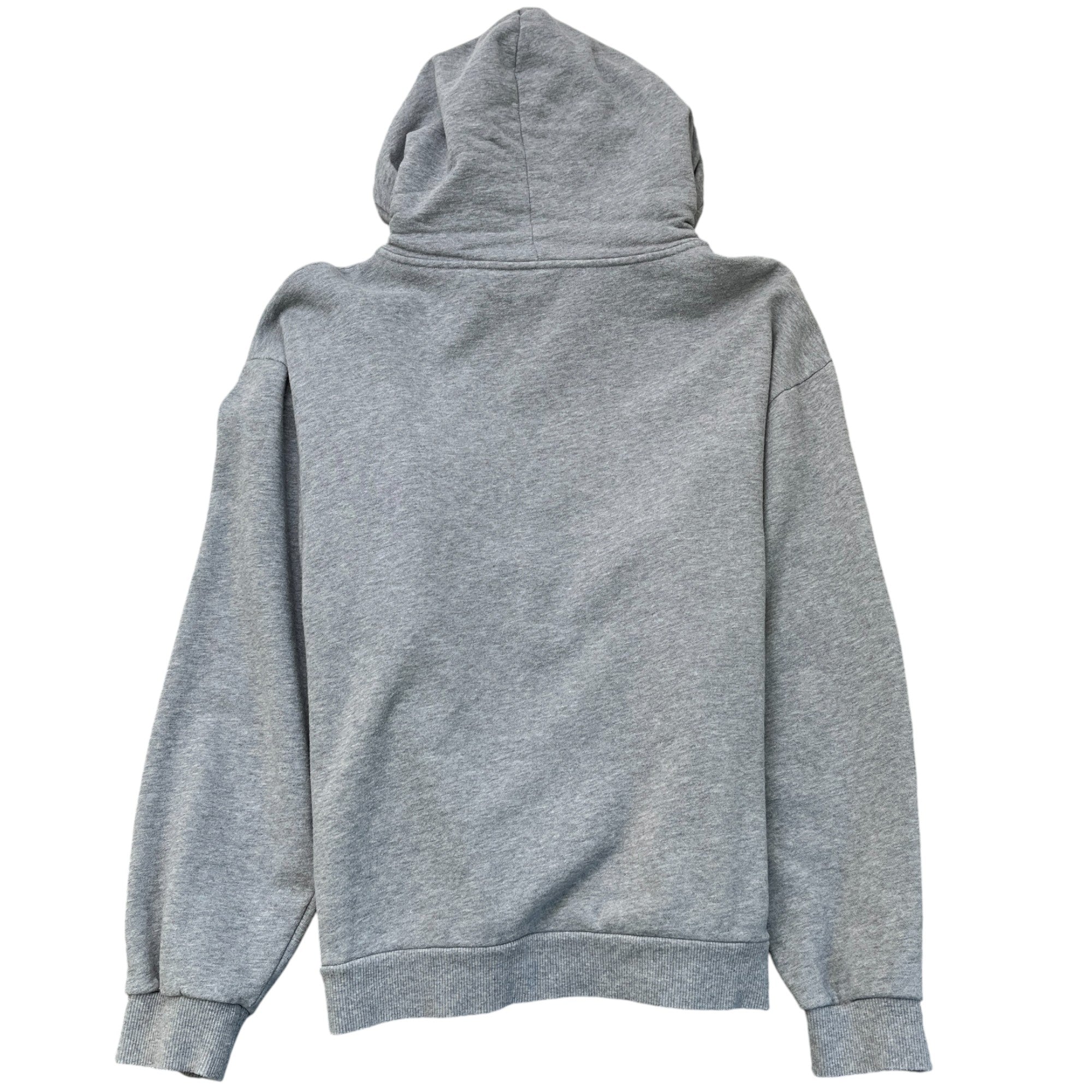 Men's Logo Print Hoodie Grey Size XL