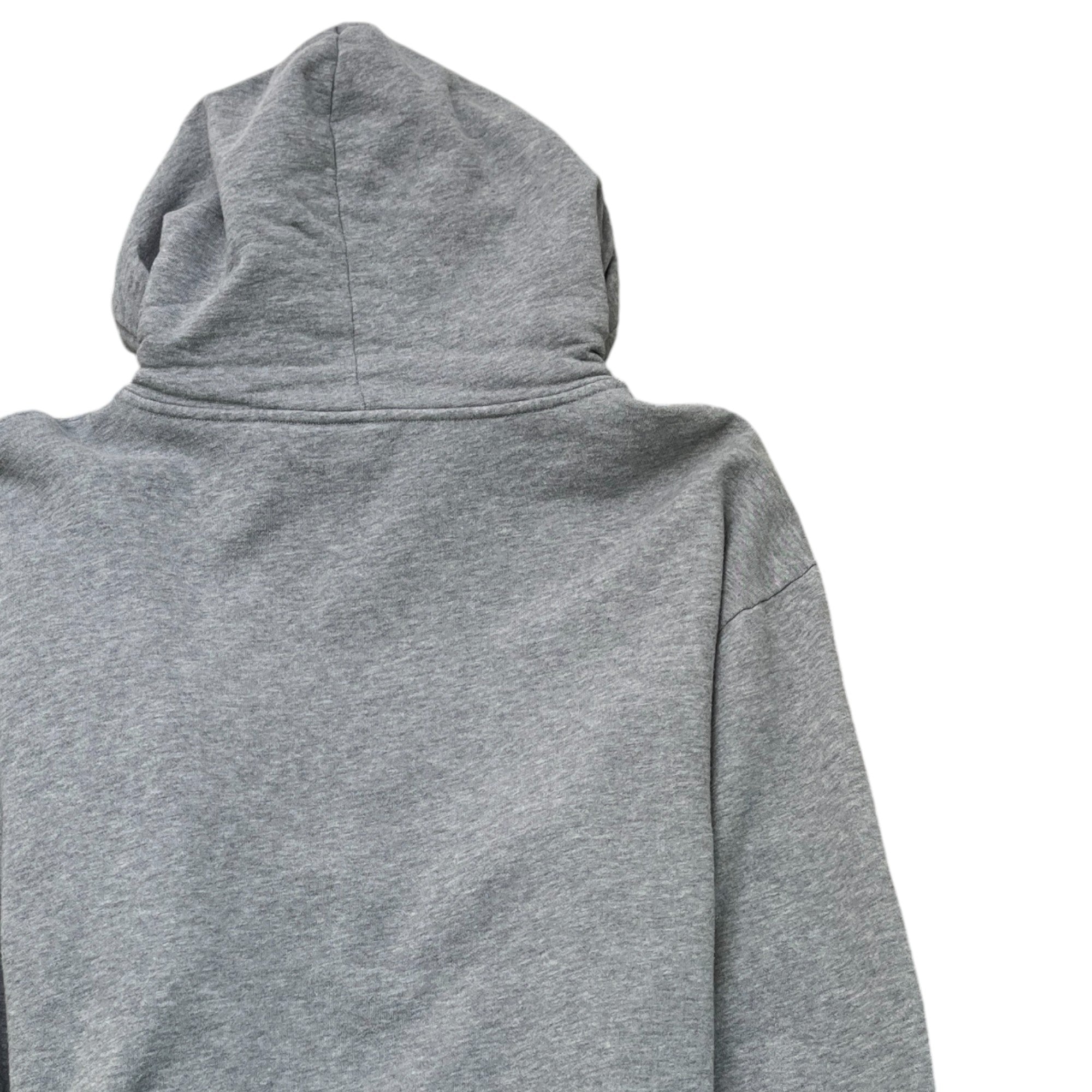 Men's Logo Print Hoodie Grey Size XL