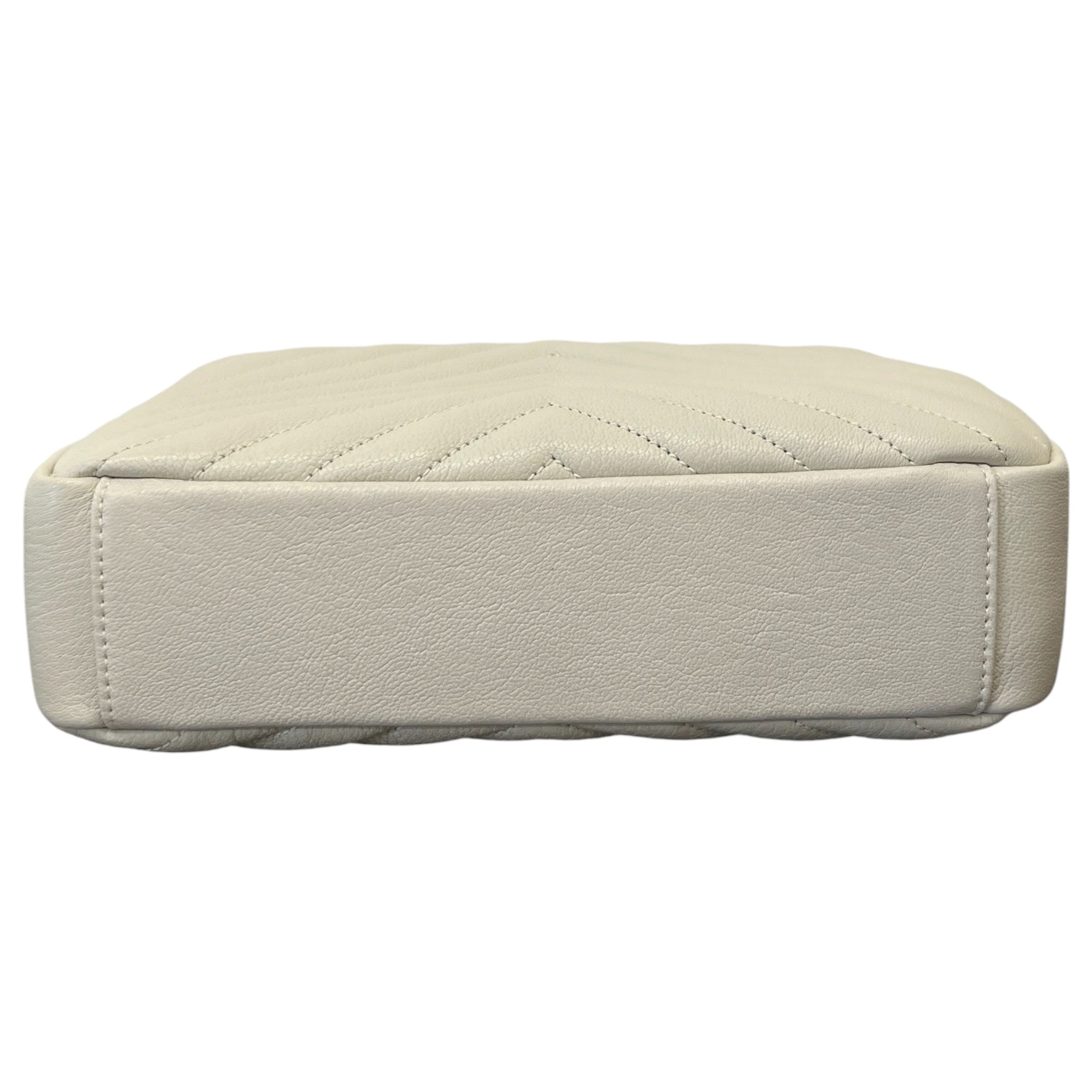 Women's College Medium Quilted Leather Handbag Beige