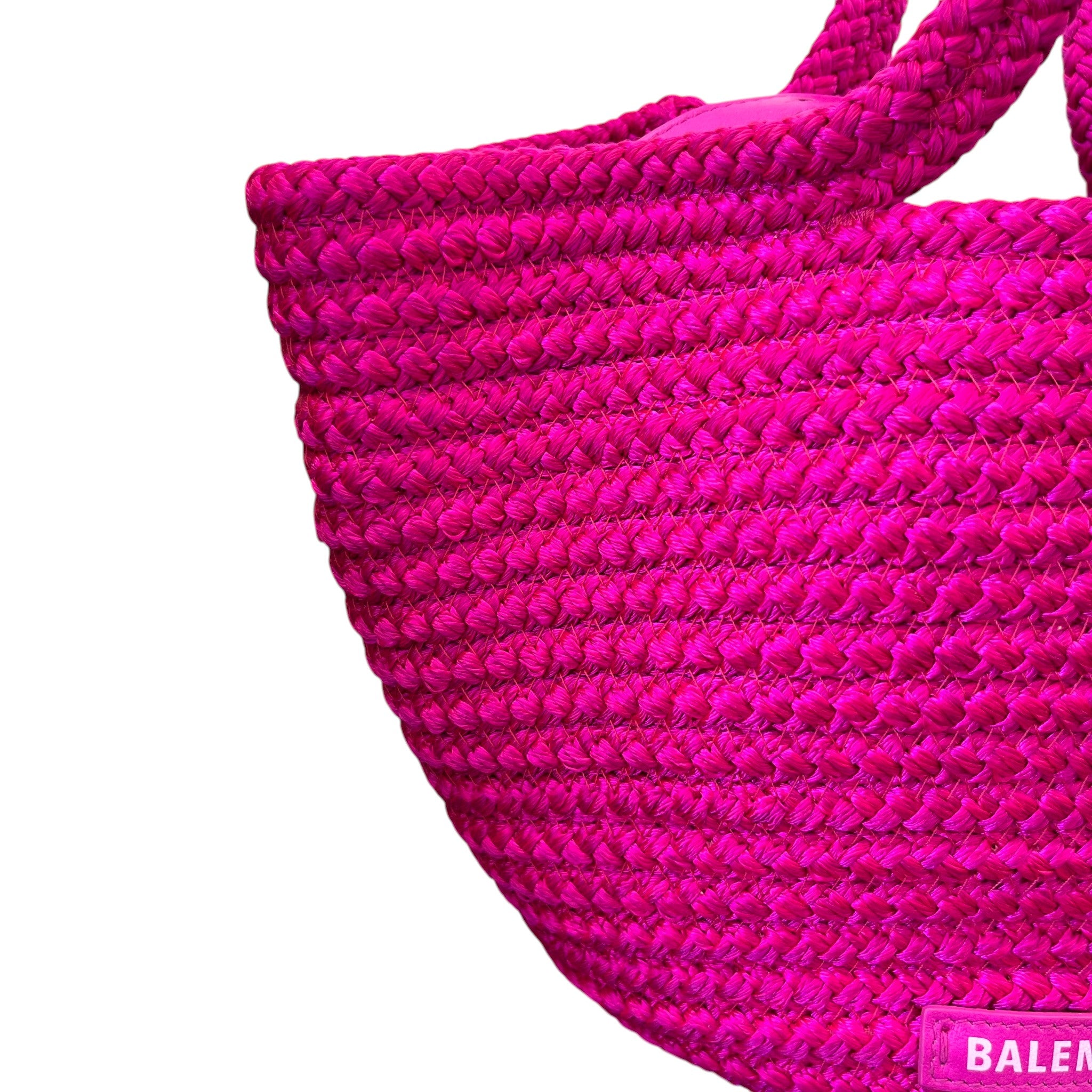 Women's Small Ibiza Basket Bag Pink