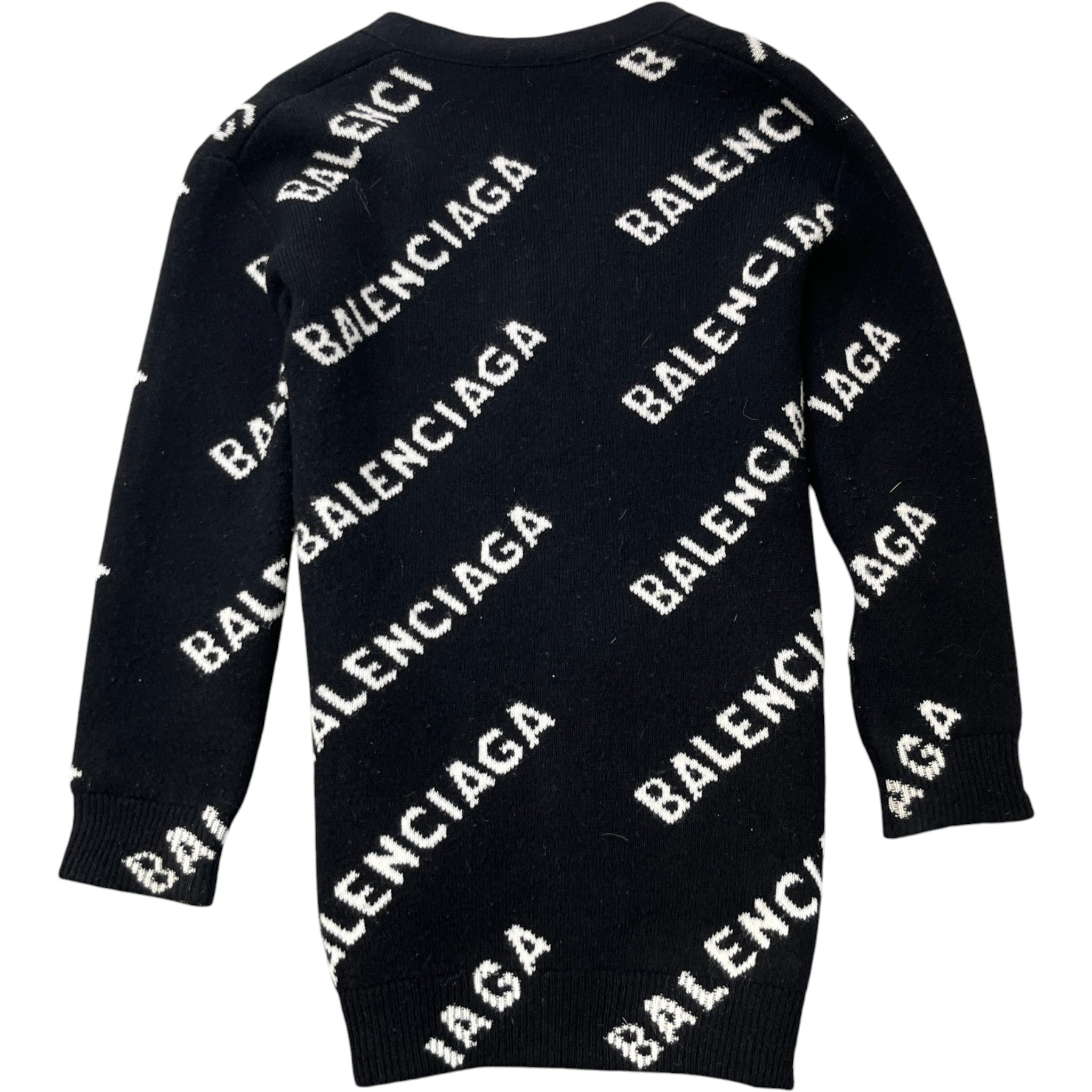 Women's Logo Print Cardigan Black Size XS