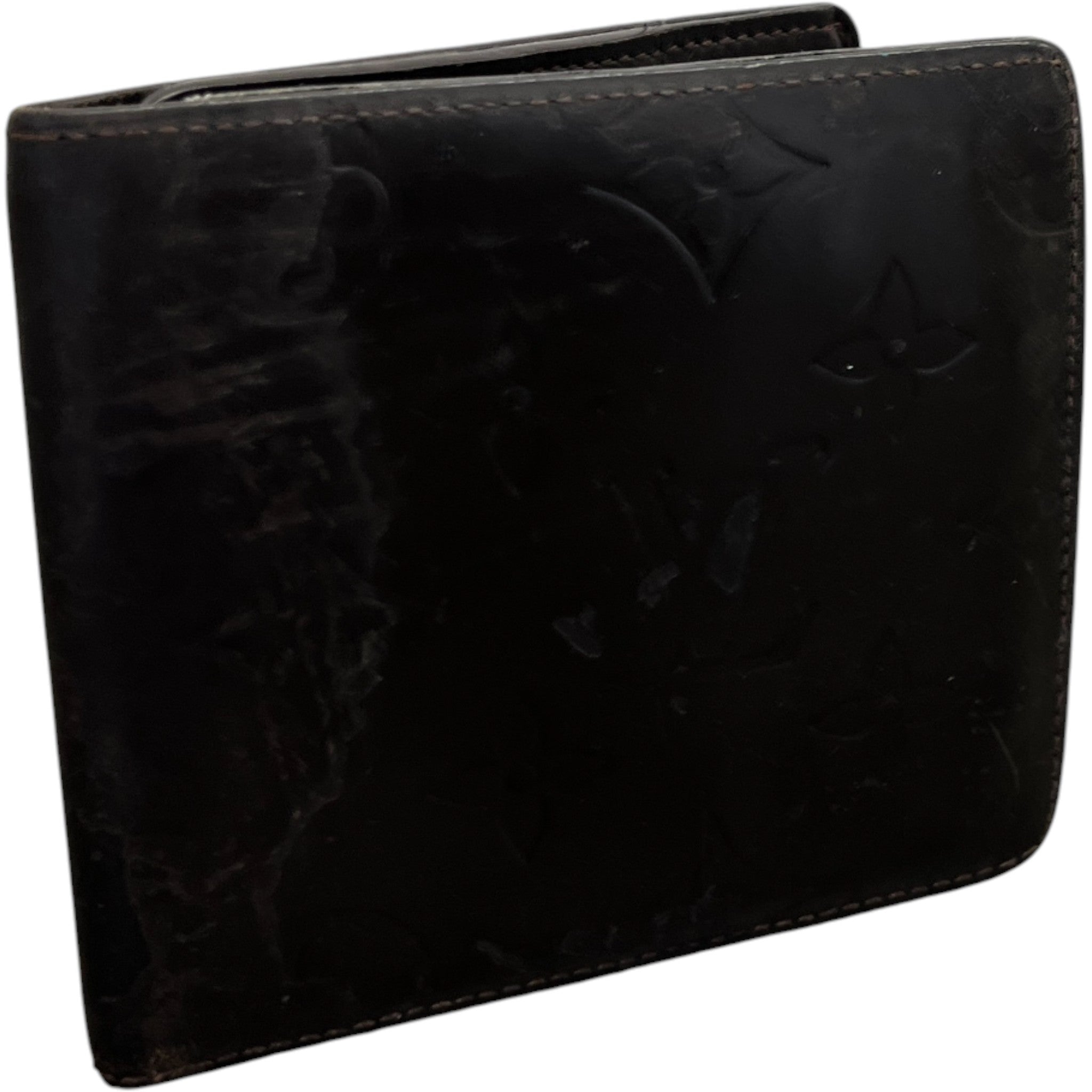 Men's Monogram Print Wallet Brown