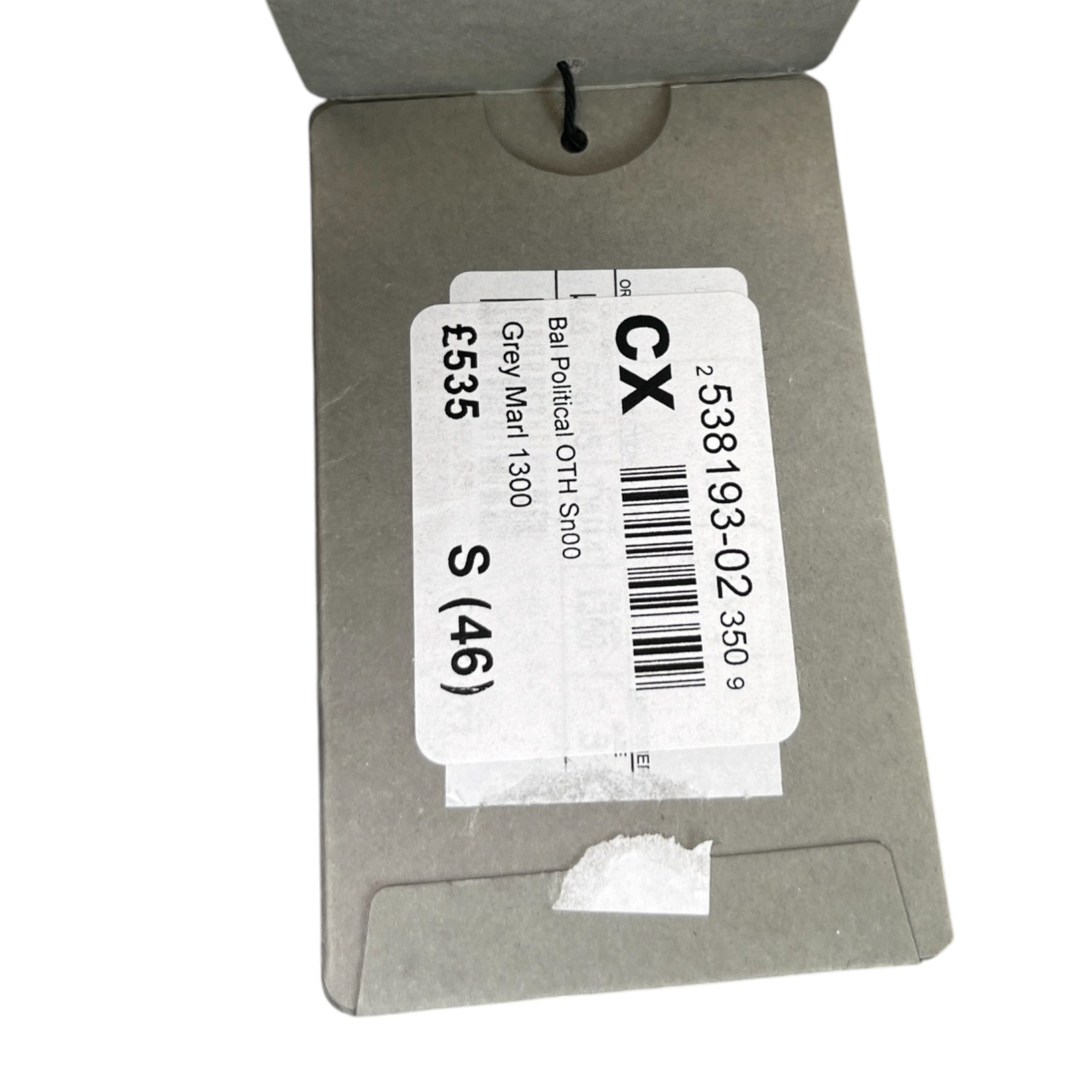 Men's Political Logo Hoodie Grey Size S