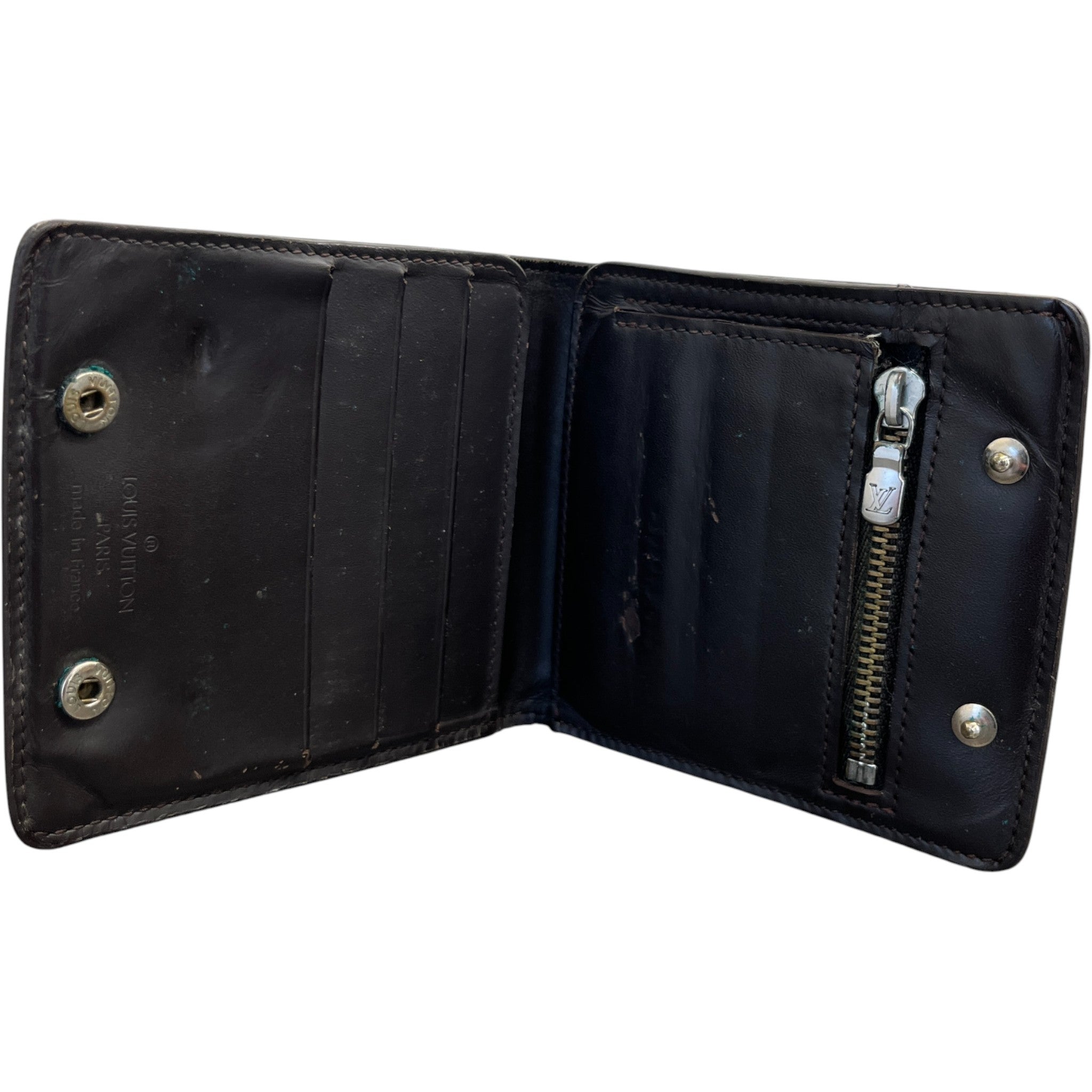 Men's Monogram Print Wallet Brown