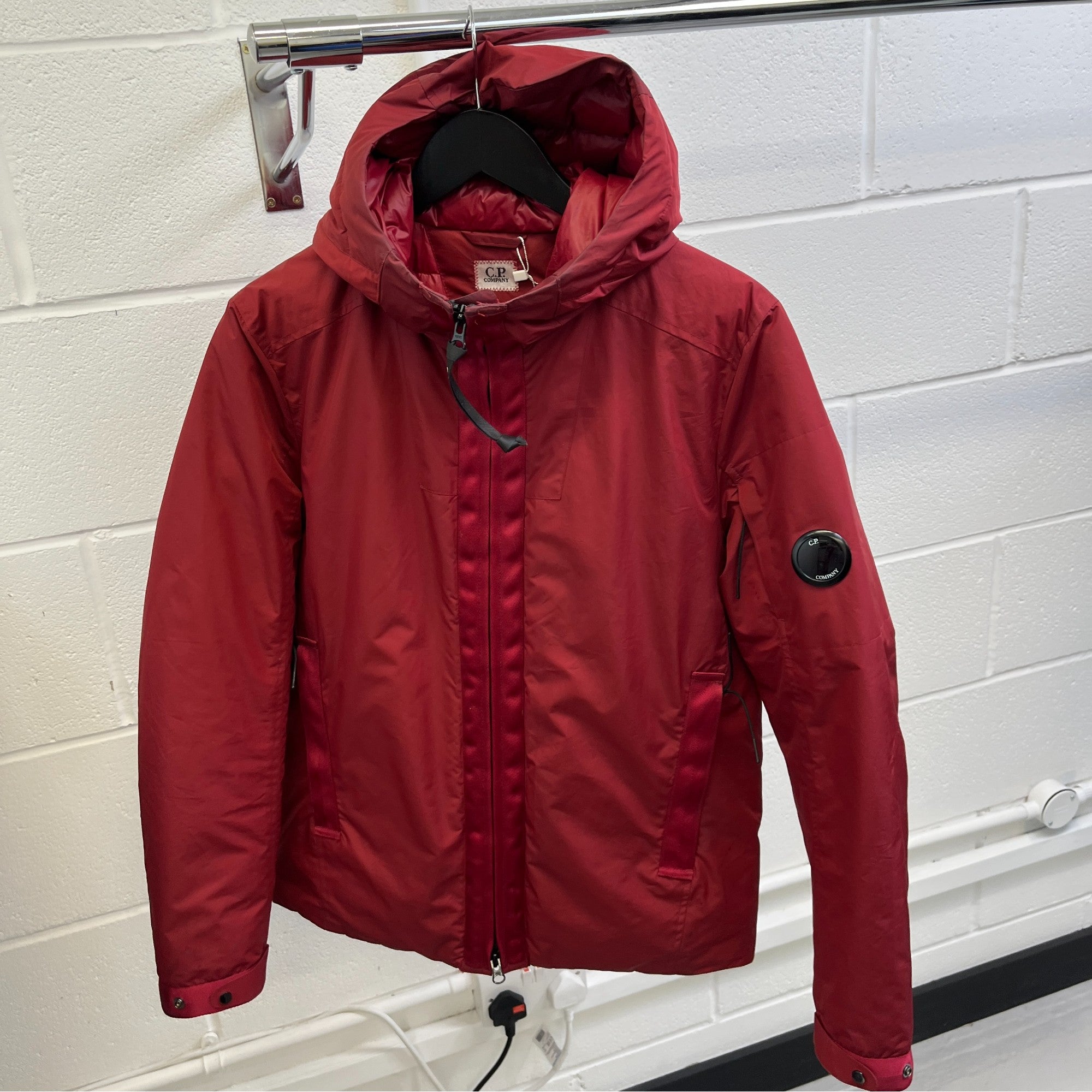 Men's Lens Down Jacket Red Size IT 44 / XS