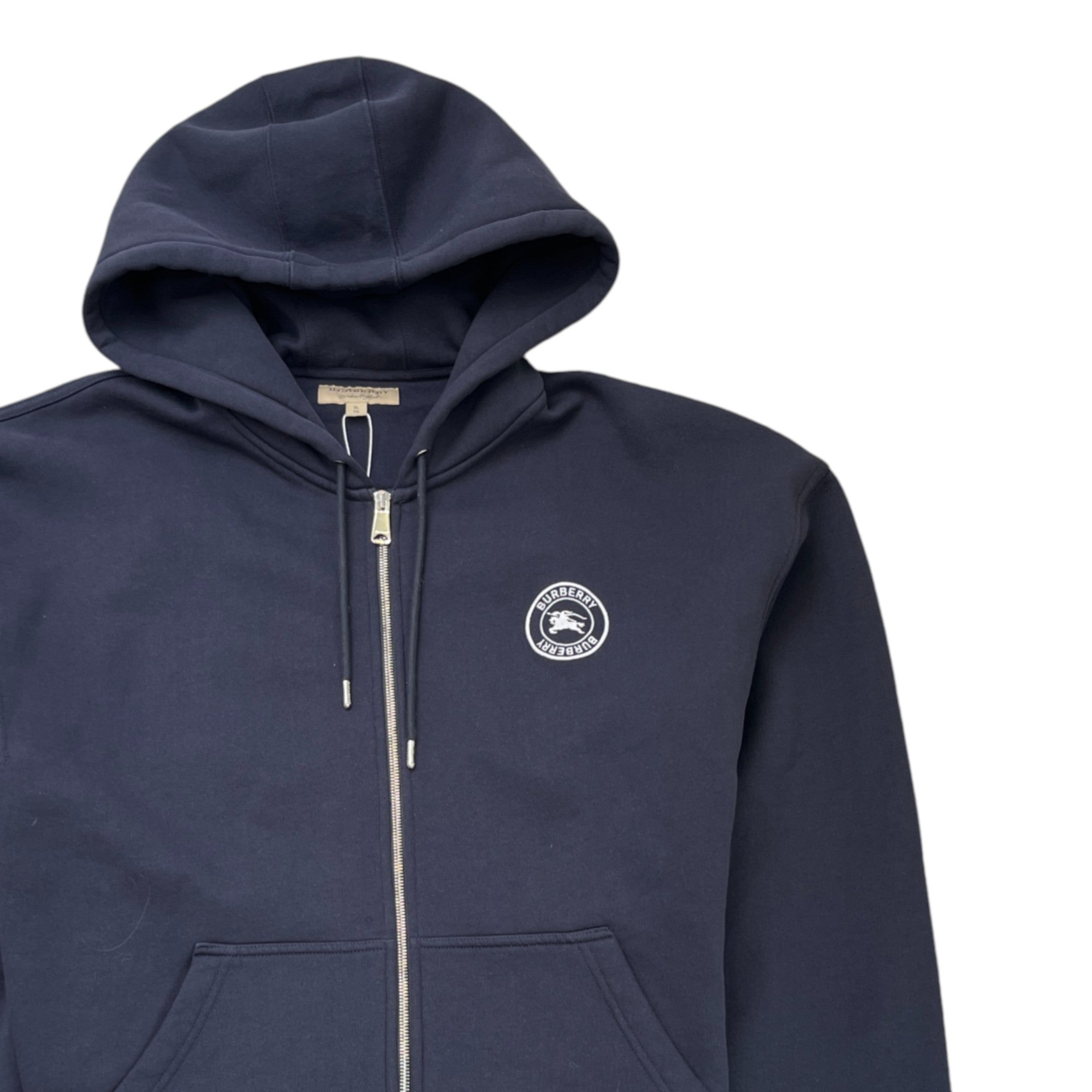 Men's Embroidered Logo Hoodie Navy Size XL