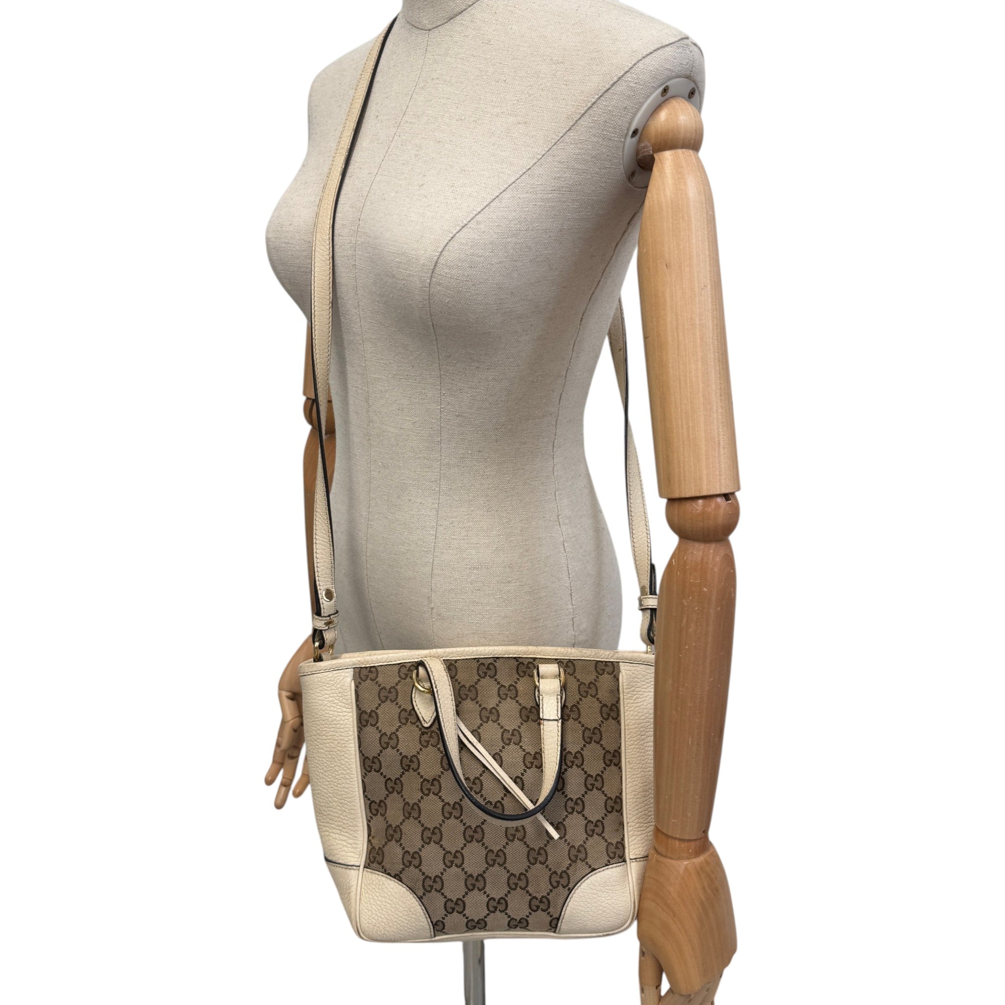 Women's Gg Supreme Bree Satchel Bag Beige