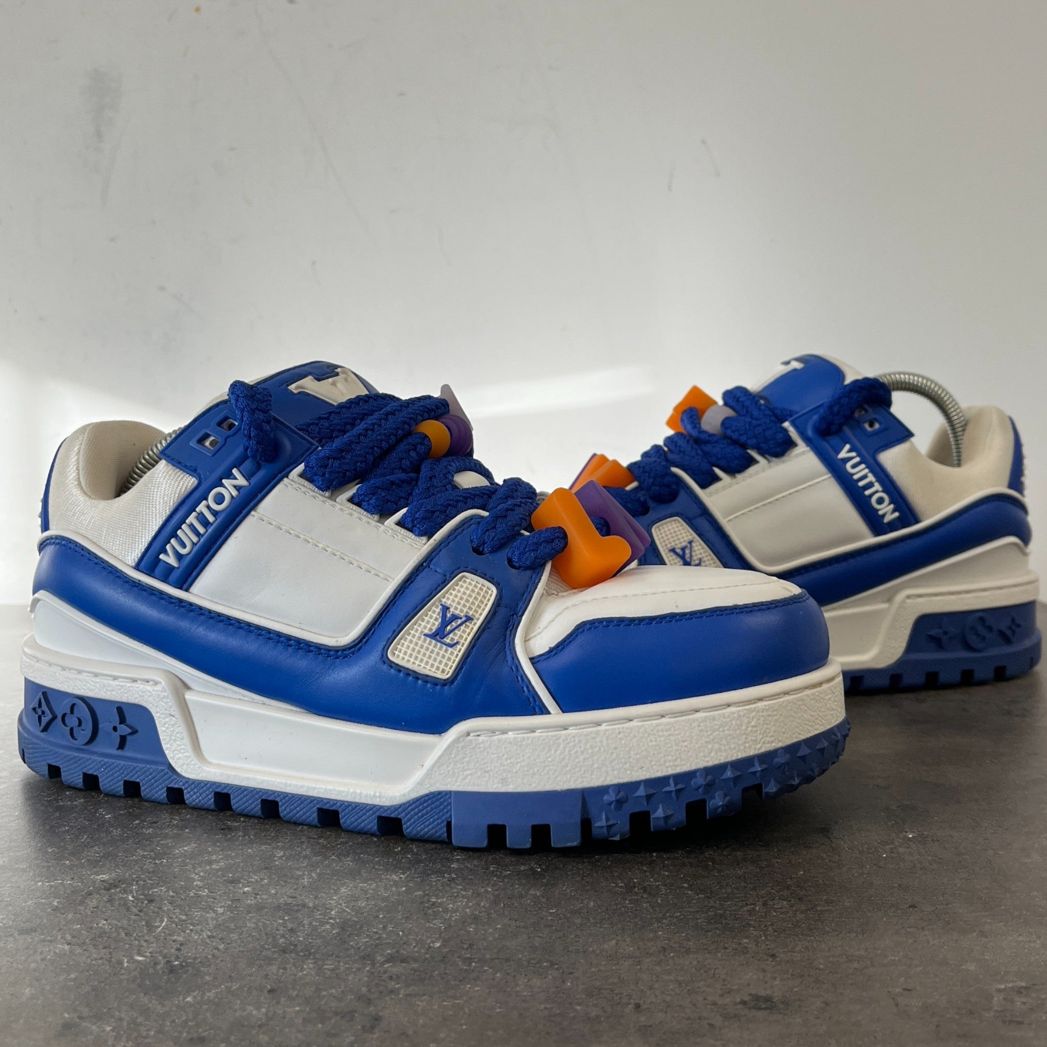Men's Lv Maxi Low Trainers Blue Size EU 40.5 / UK 6.5