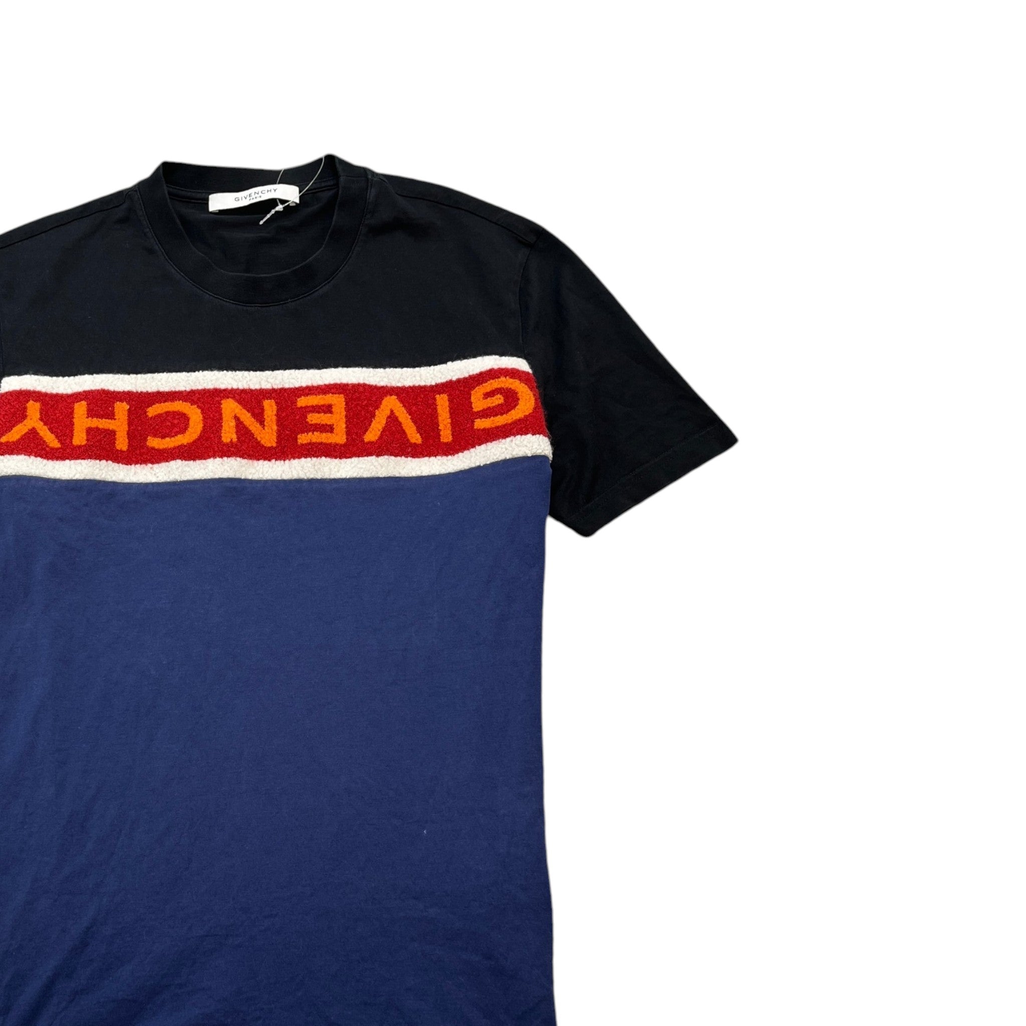 Men's Toweling Logo T-Shirt Navy Size S