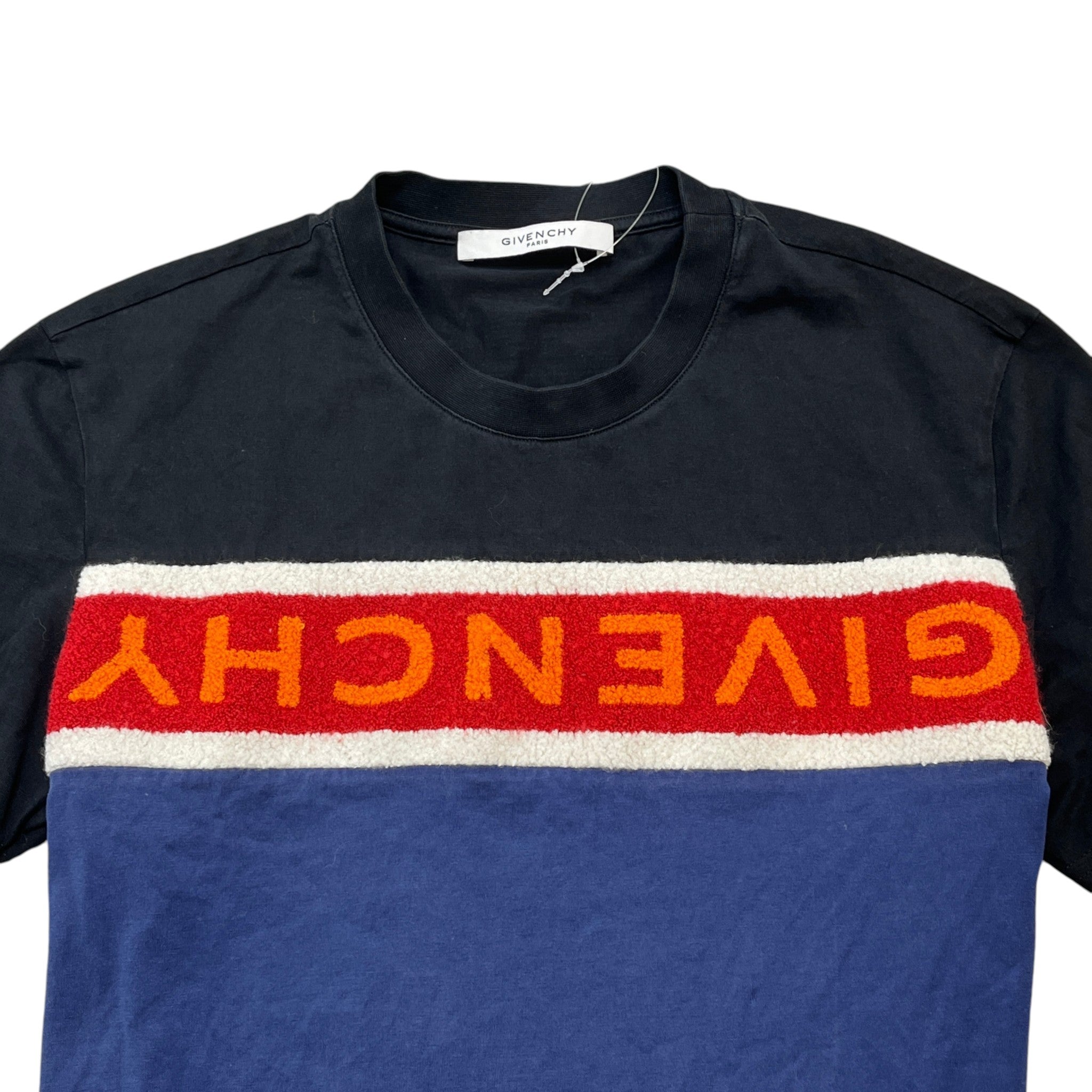 Men's Toweling Logo T-Shirt Navy Size S