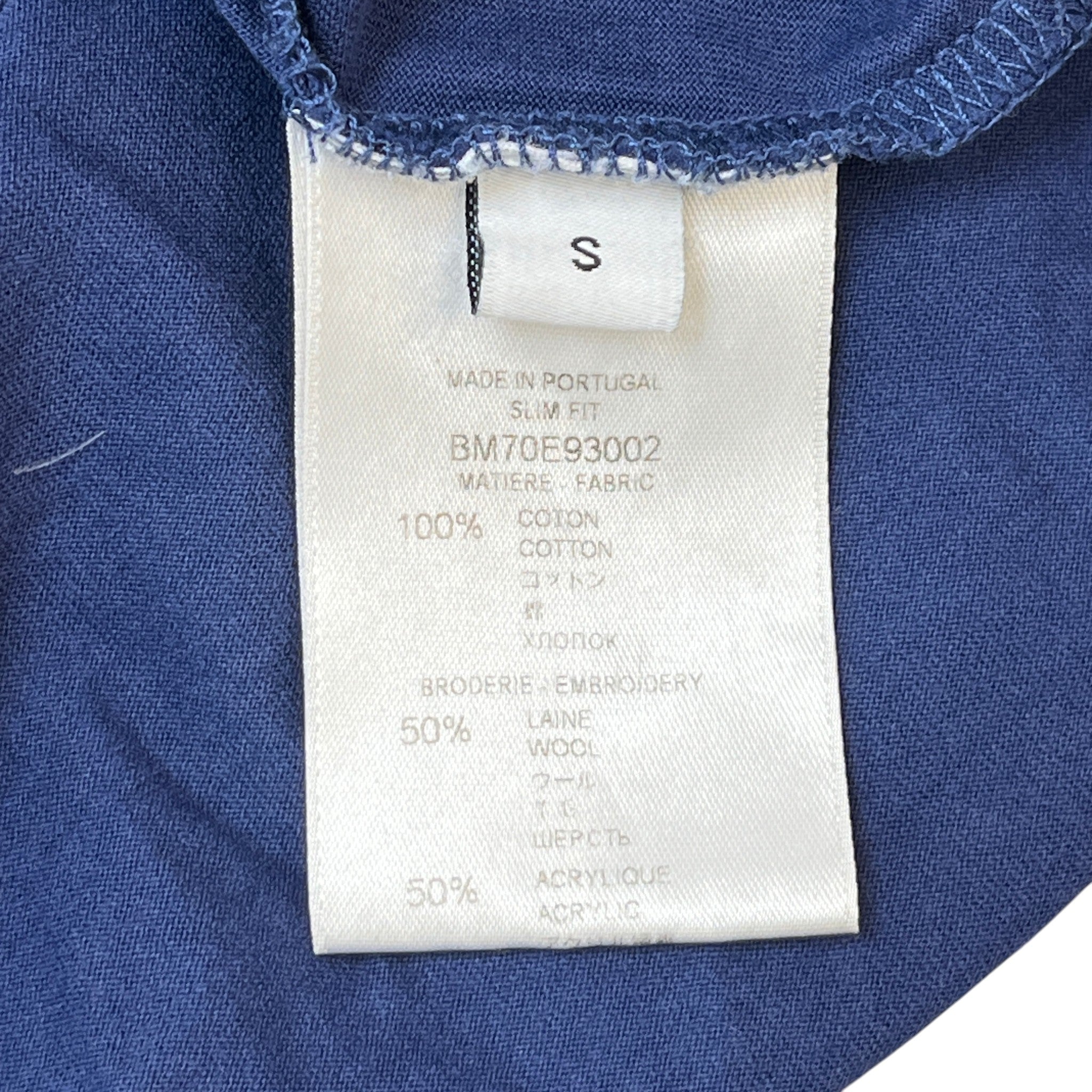 Men's Toweling Logo T-Shirt Navy Size S
