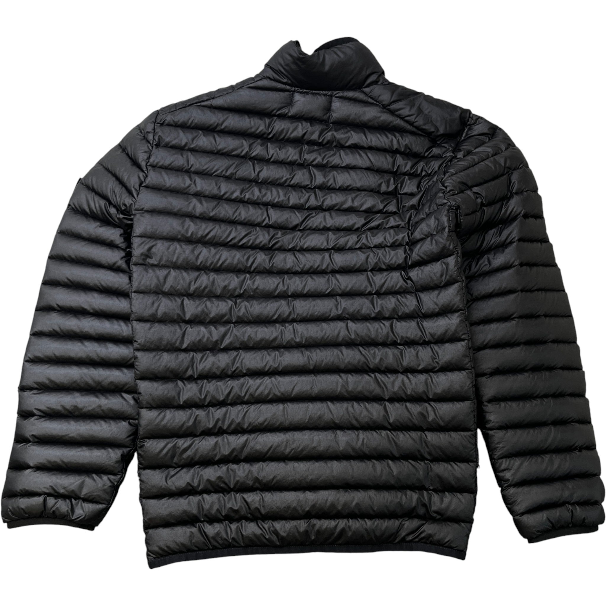 Men's Applique Logo Down Jacket Black Size S