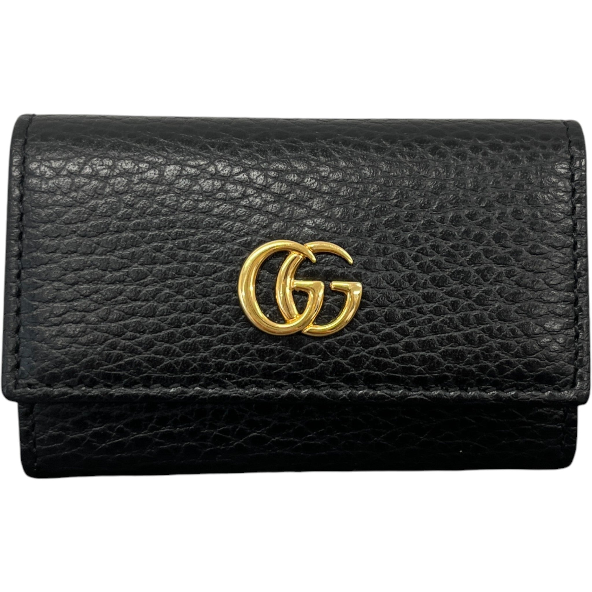 Gg Marmont Key Holder Charm Black