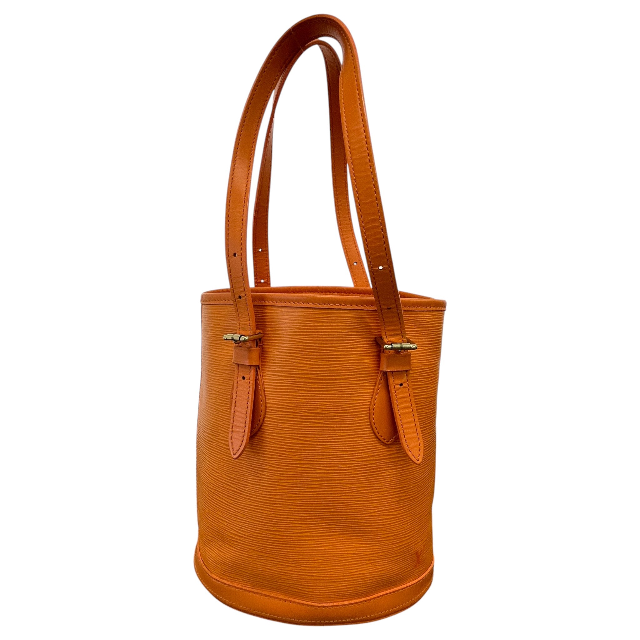 Women's Epi Leather Petit Bucket Bag Orange