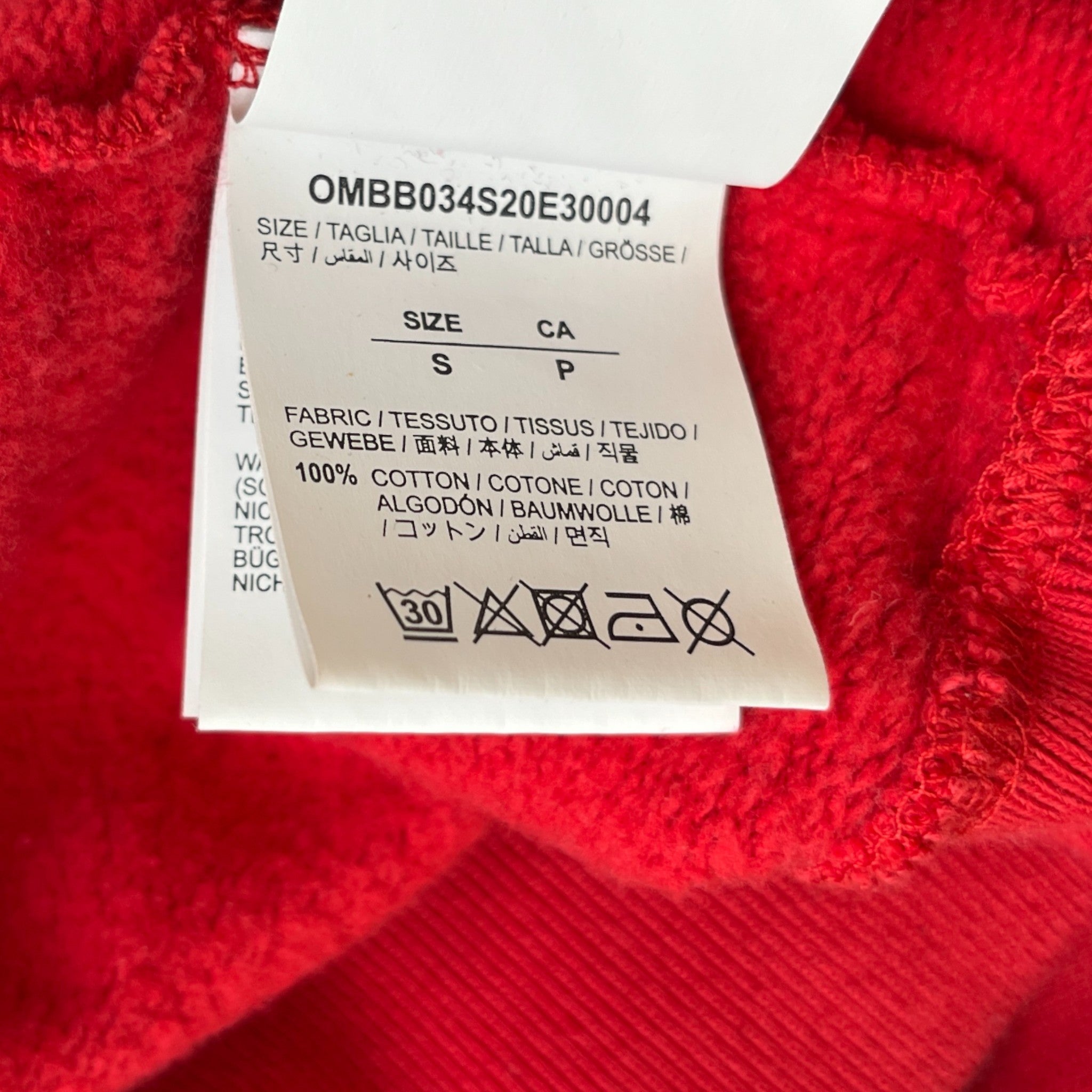 Men's Caravaggio Arrow Hoodie Red Size S