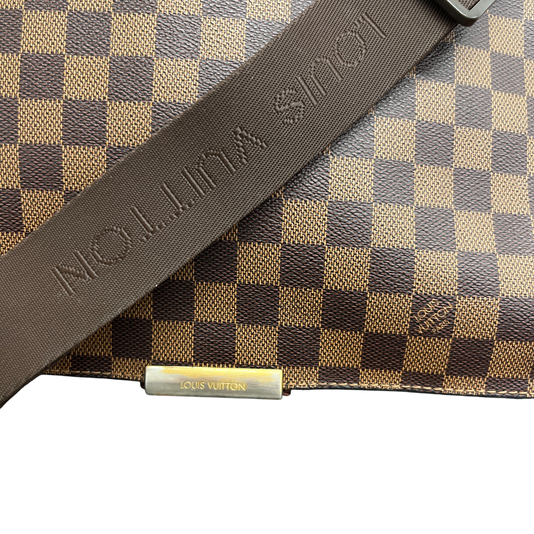 Men's Damier Ebene Bastille Messenger Bag Brown