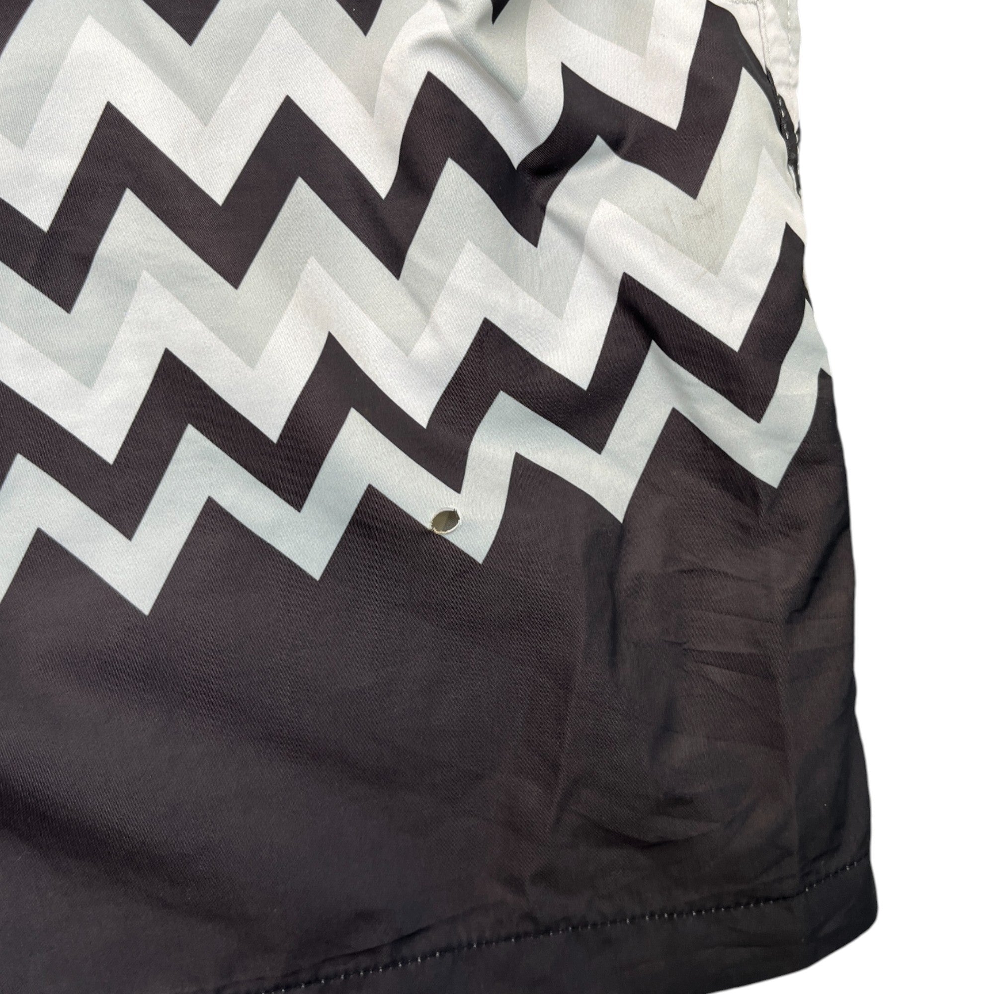 Men's Zig Zag Swim Shorts Grey Size XL