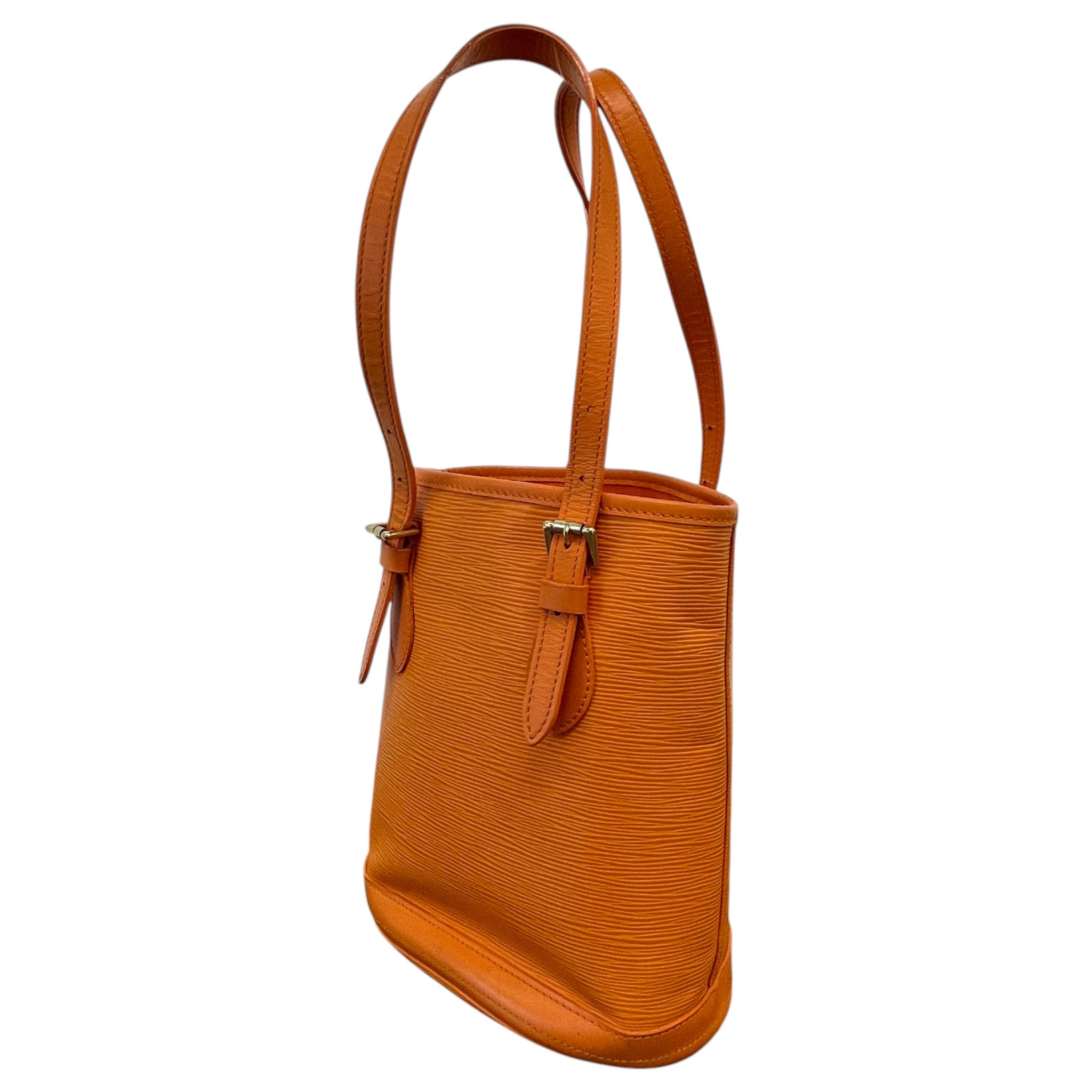 Women's Epi Leather Petit Bucket Bag Orange