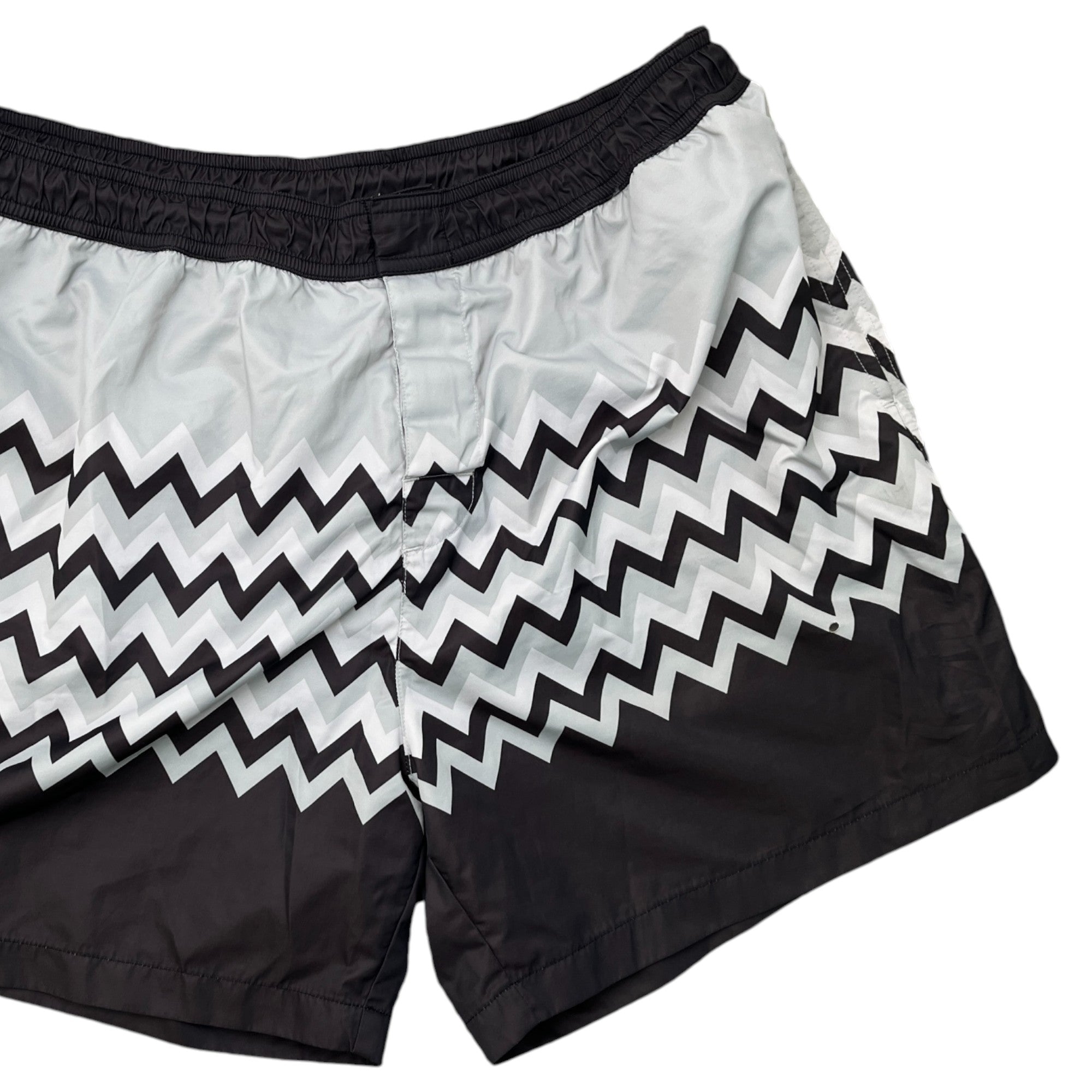 Men's Zig Zag Swim Shorts Grey Size XL