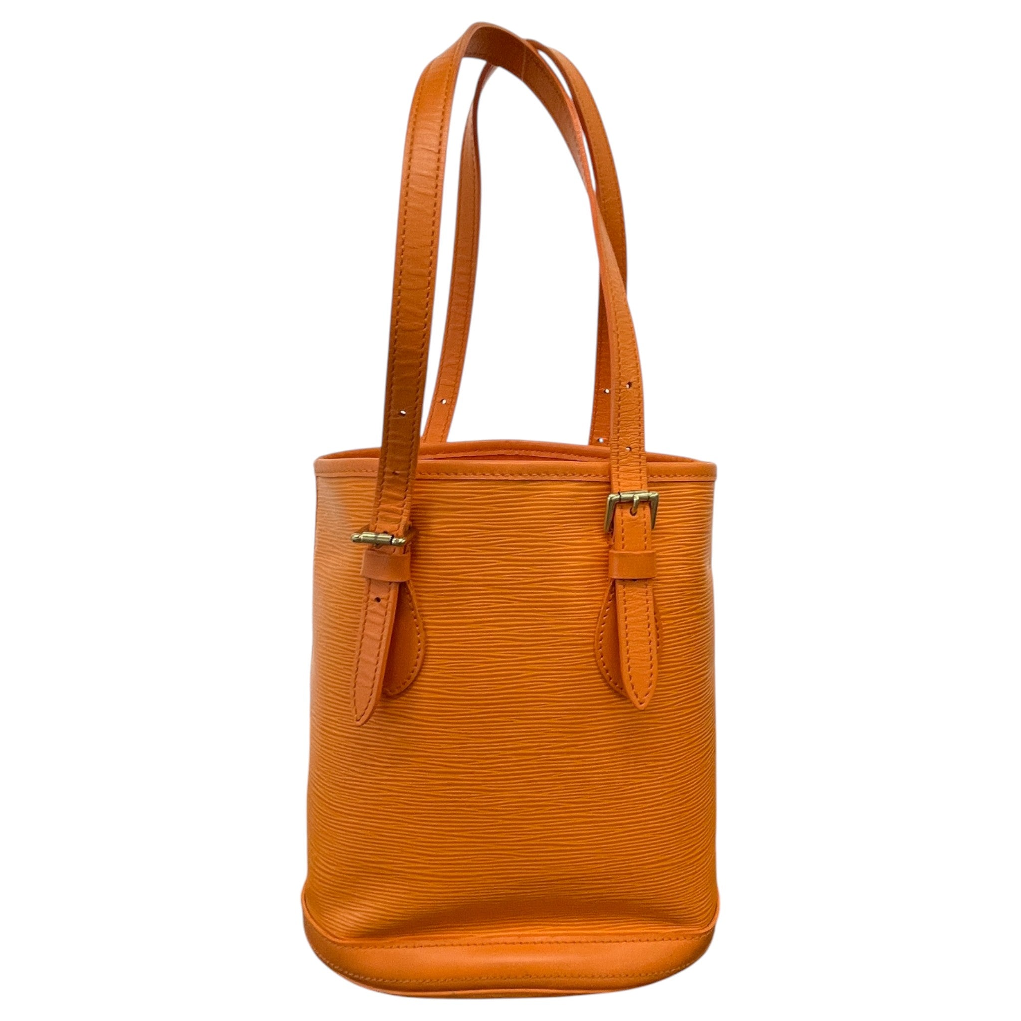 Women's Epi Leather Petit Bucket Bag Orange