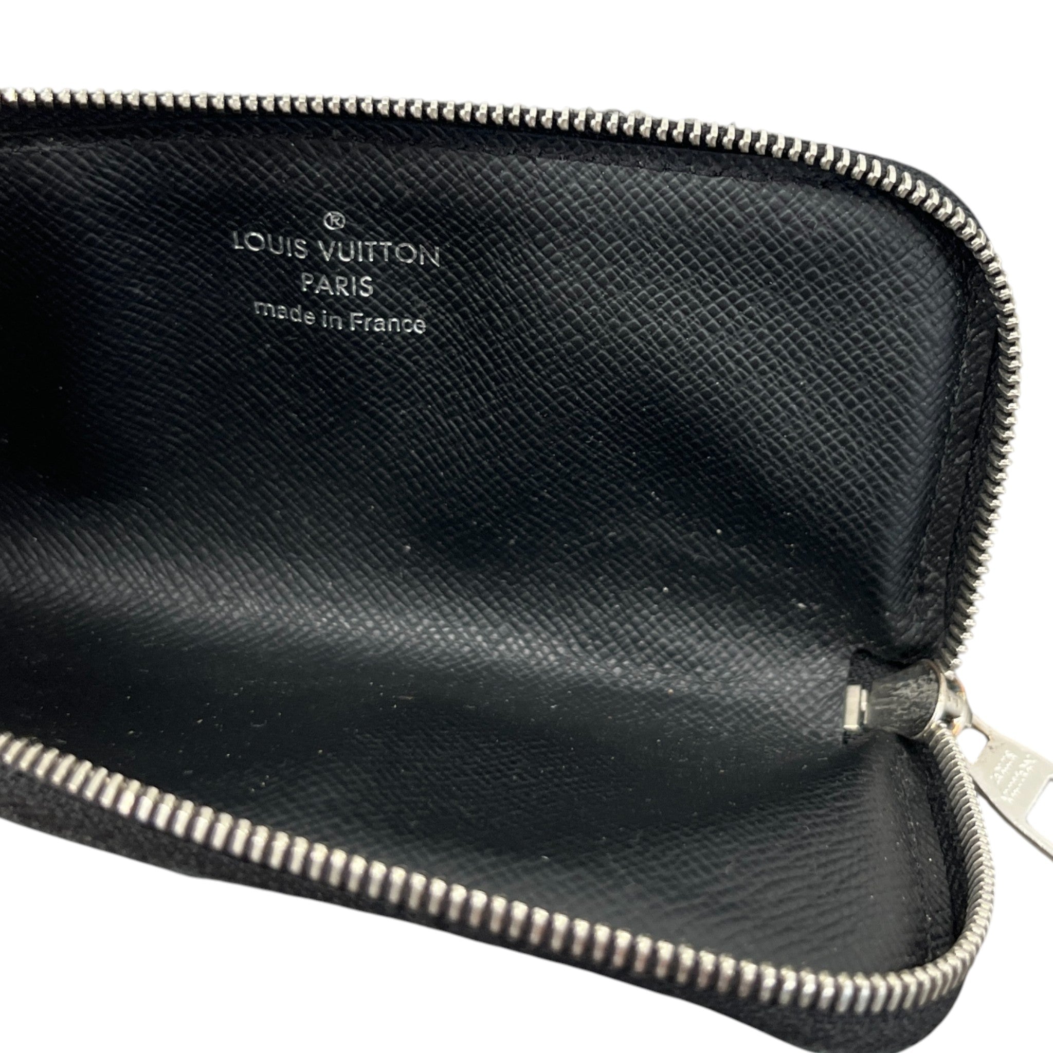 Men's Damier Graphite Key Pouch Charm Black