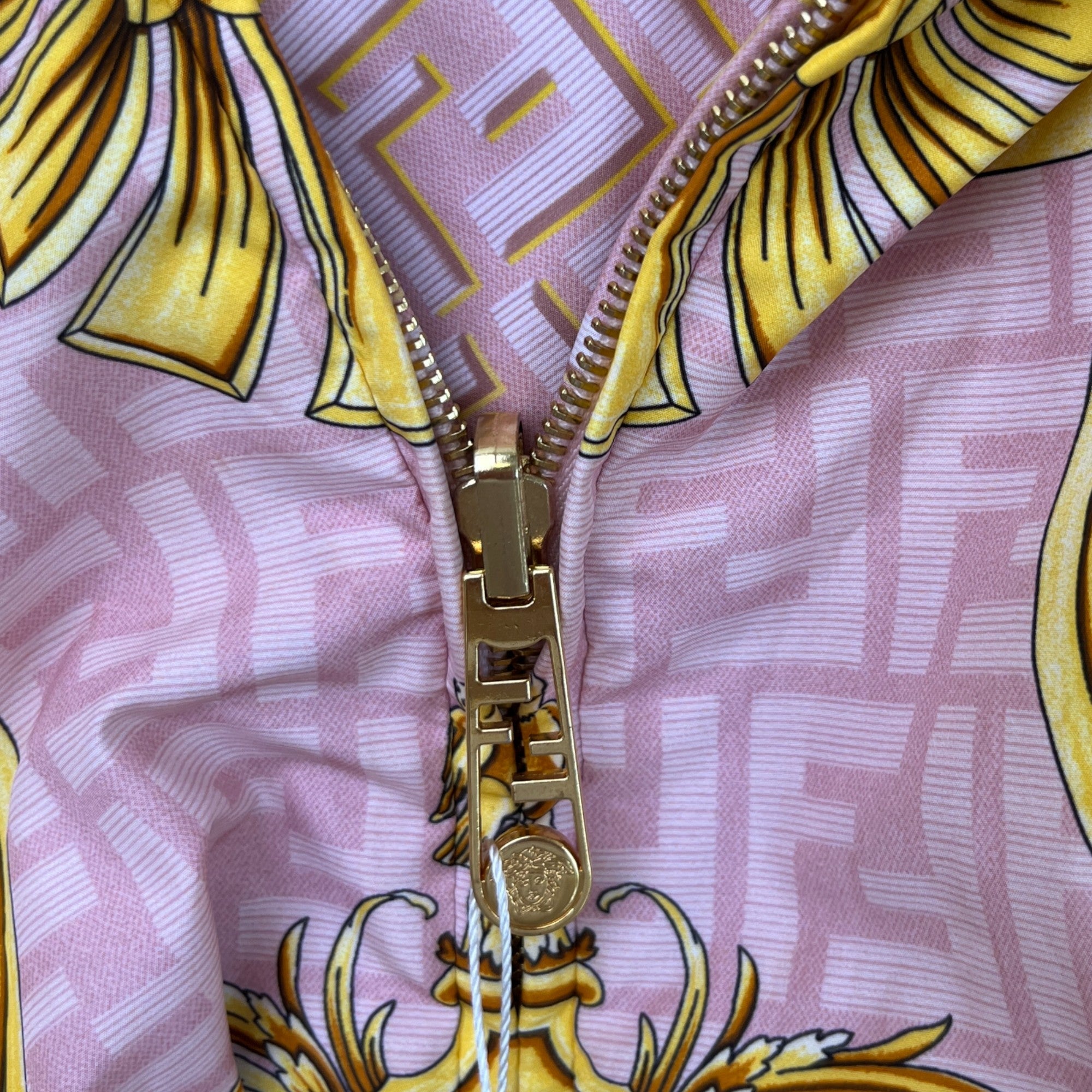 Women's Fendace Reversible Print Jacket Pink Size XS