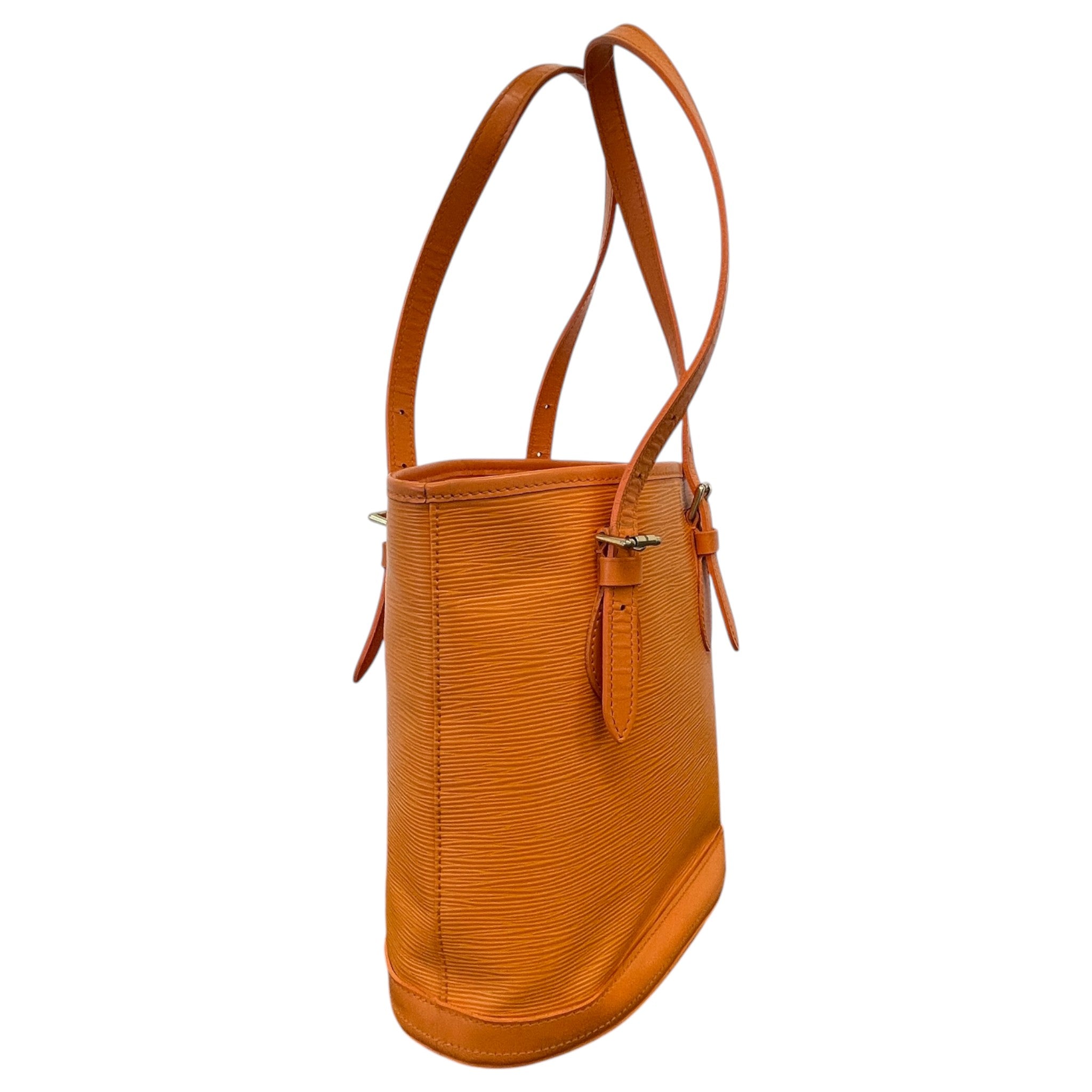 Women's Epi Leather Petit Bucket Bag Orange