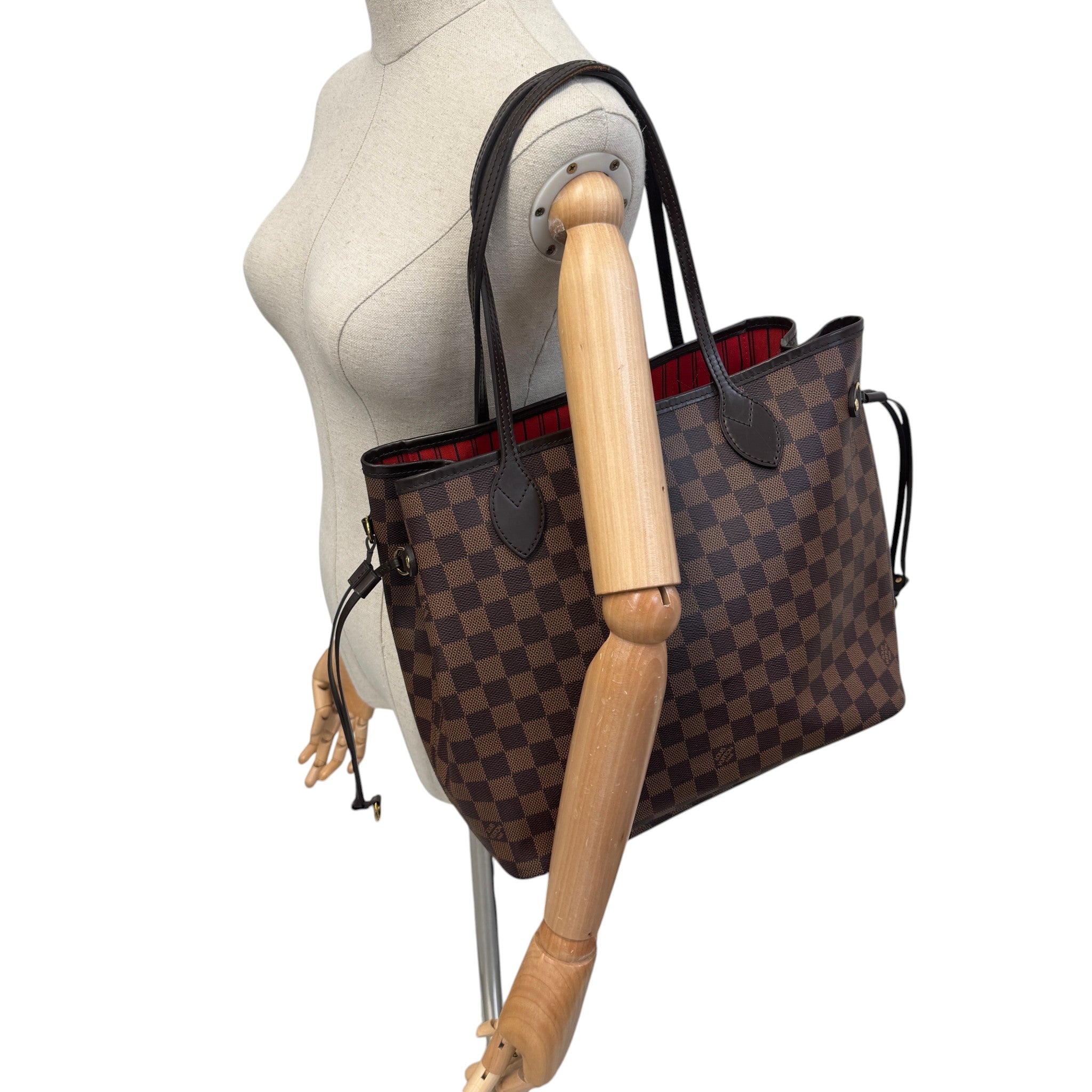 Women's Damier Ebene Neverfull Mm Bag Brown