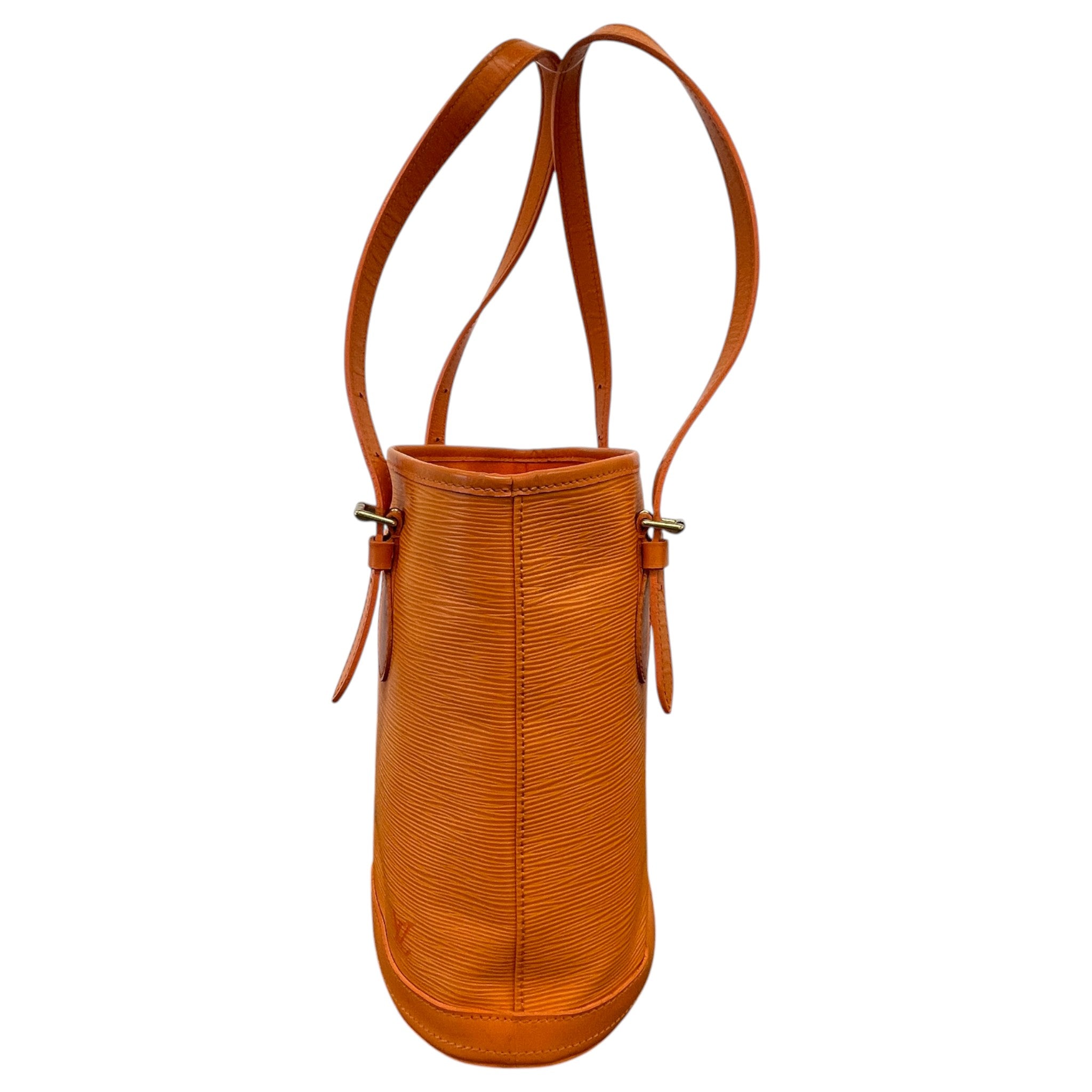 Women's Epi Leather Petit Bucket Bag Orange