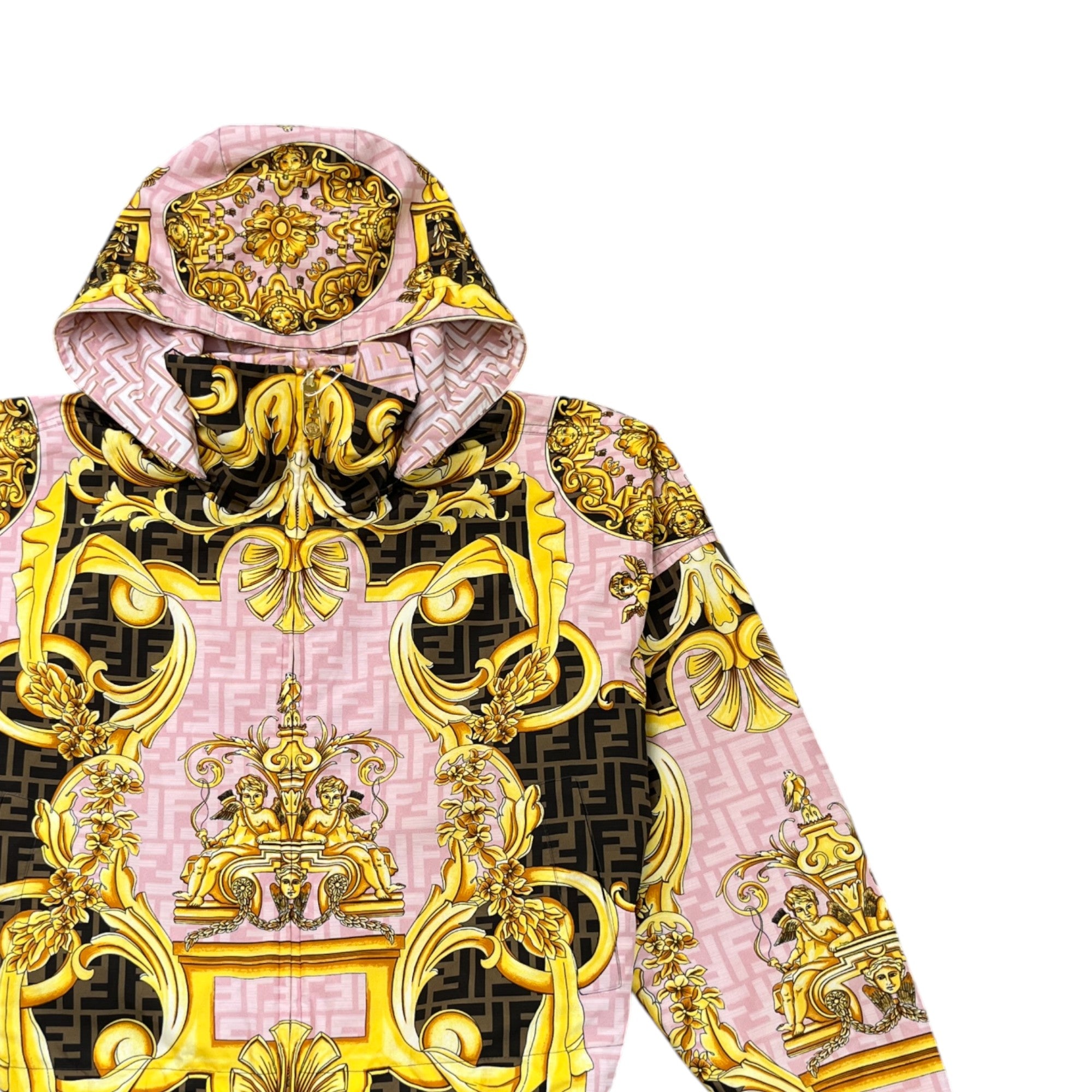 Women's Fendace Reversible Print Jacket Pink Size XS