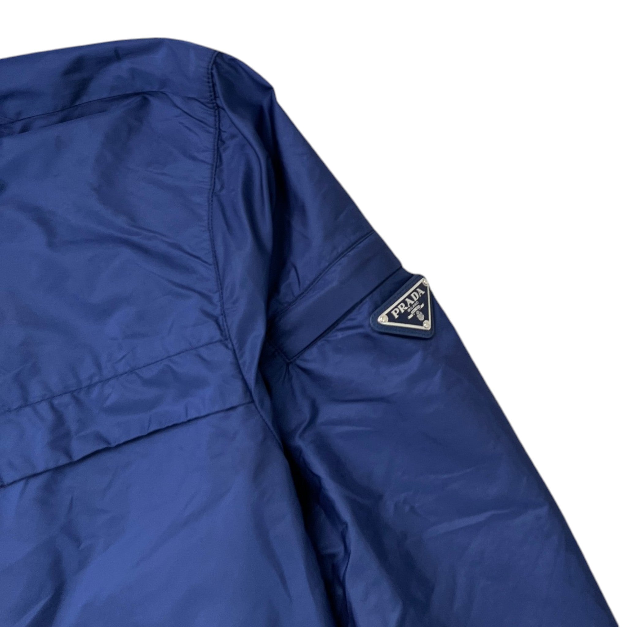 Men's Plaque Logo Windbreaker Navy Size IT 54 / XXL