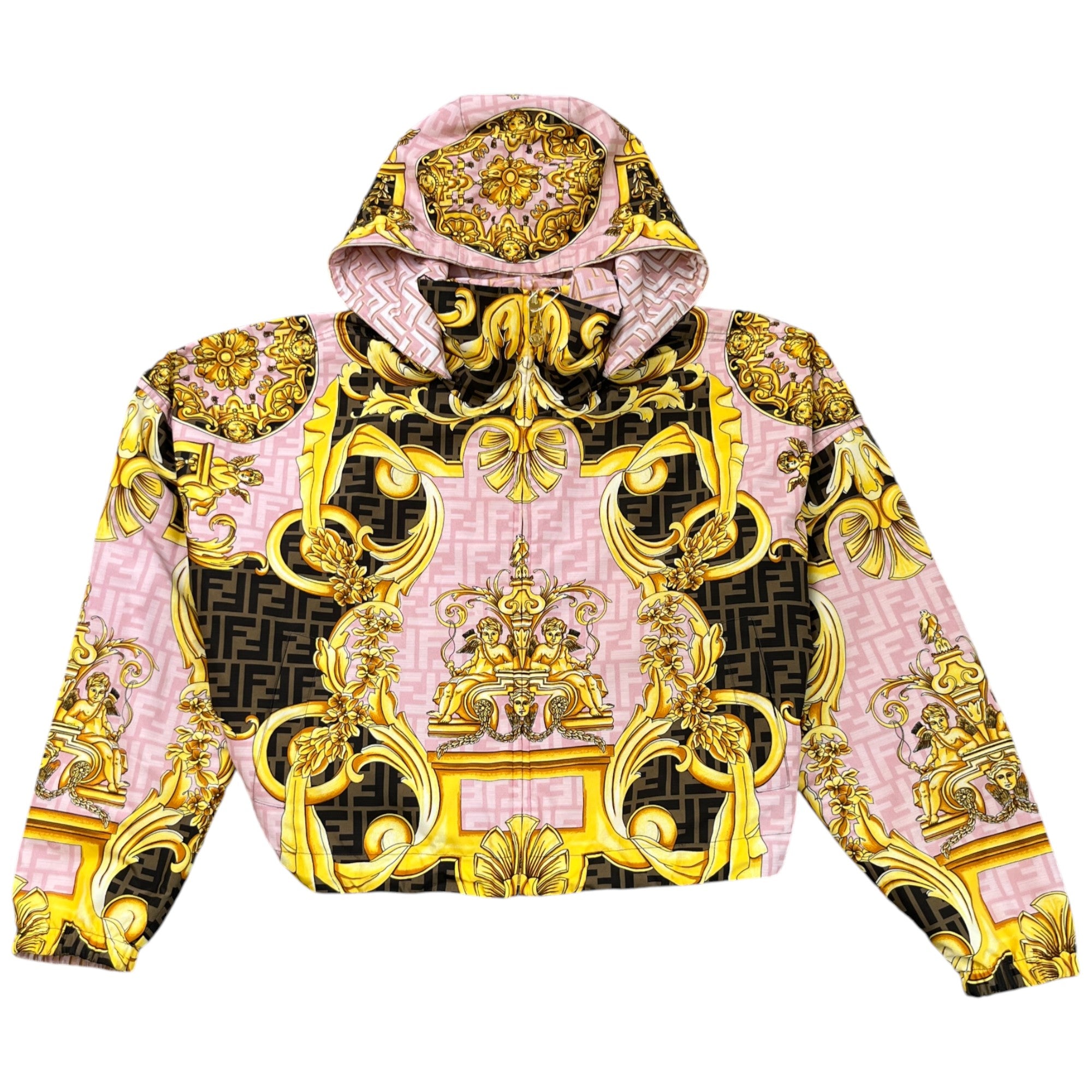 Women's Fendace Reversible Print Jacket Pink Size XS