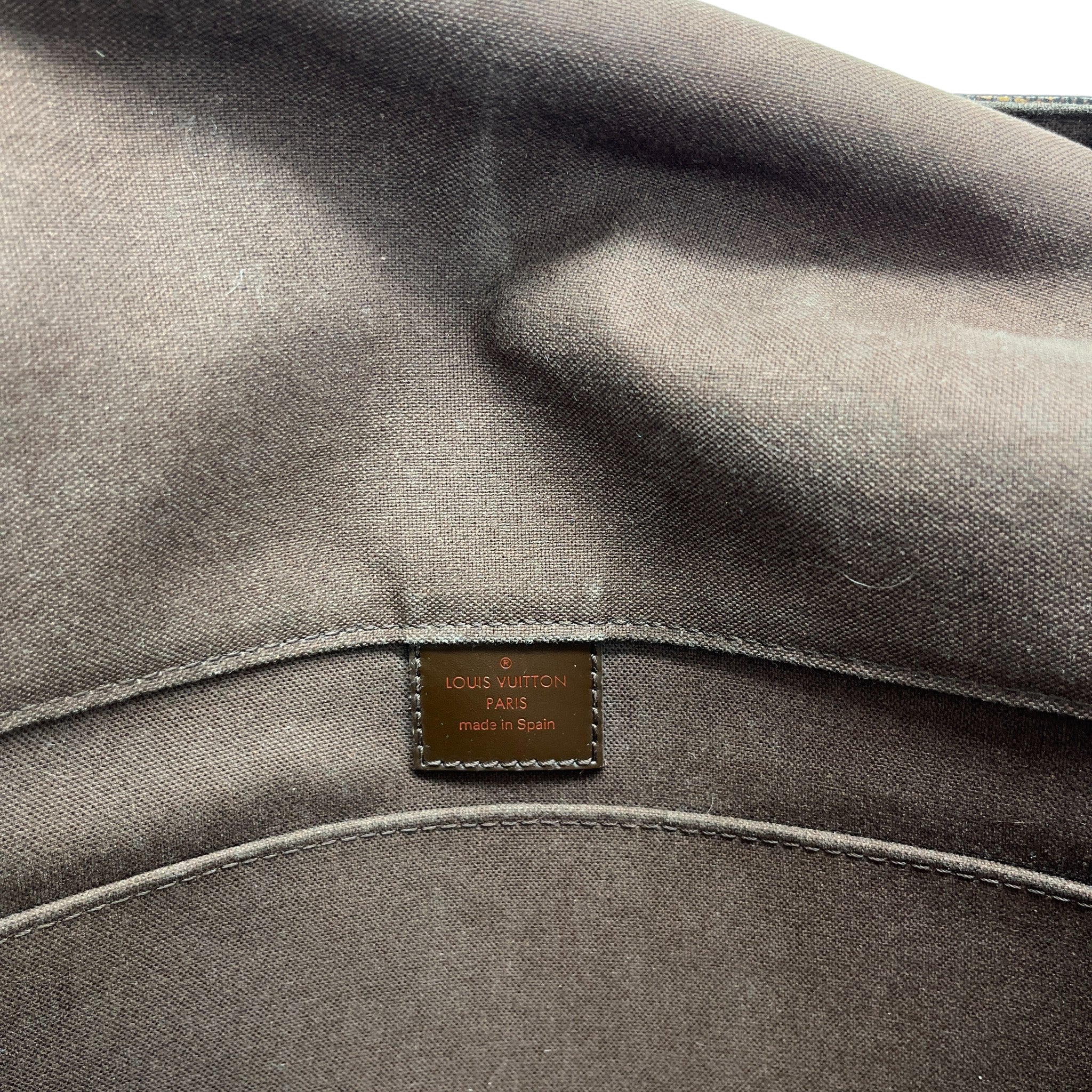 Men's Damier Ebene Bastille Messenger Bag Brown