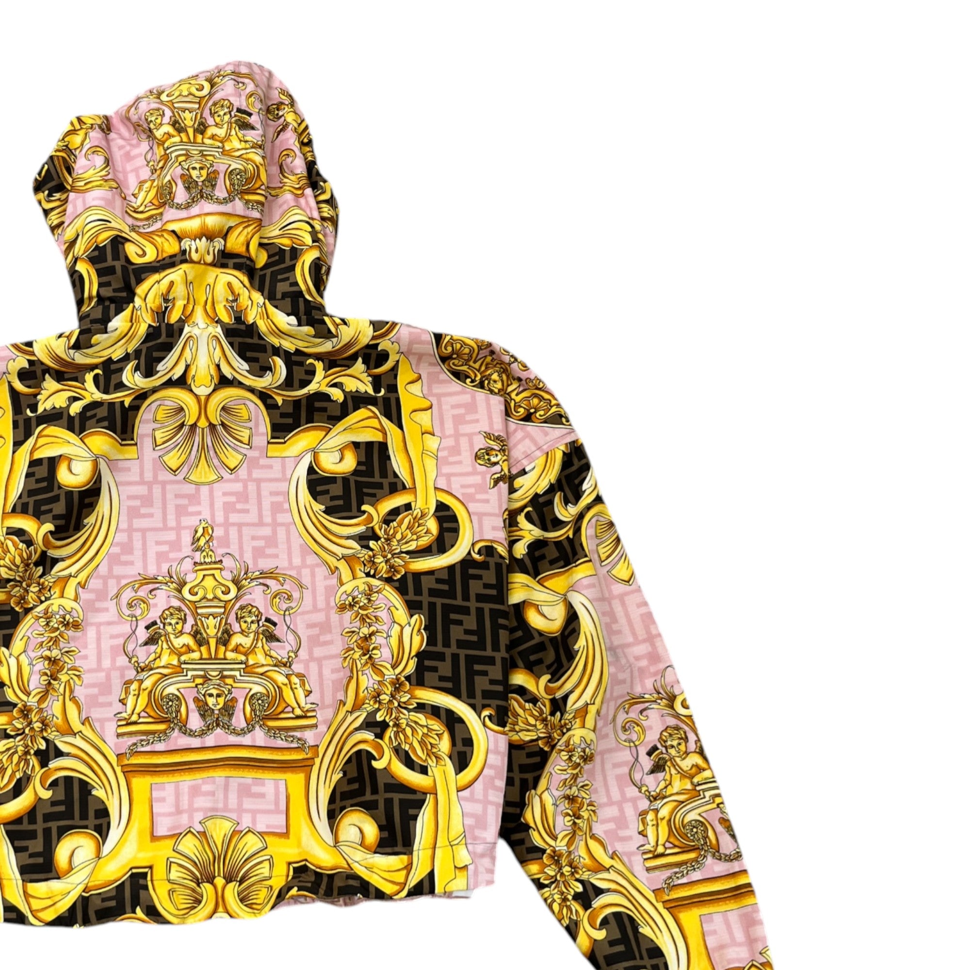 Women's Fendace Reversible Print Jacket Pink Size XS