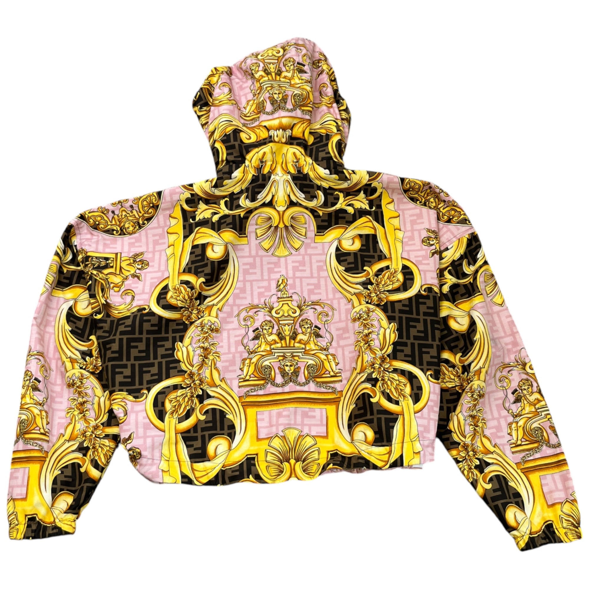 Women's Fendace Reversible Print Jacket Pink Size XS